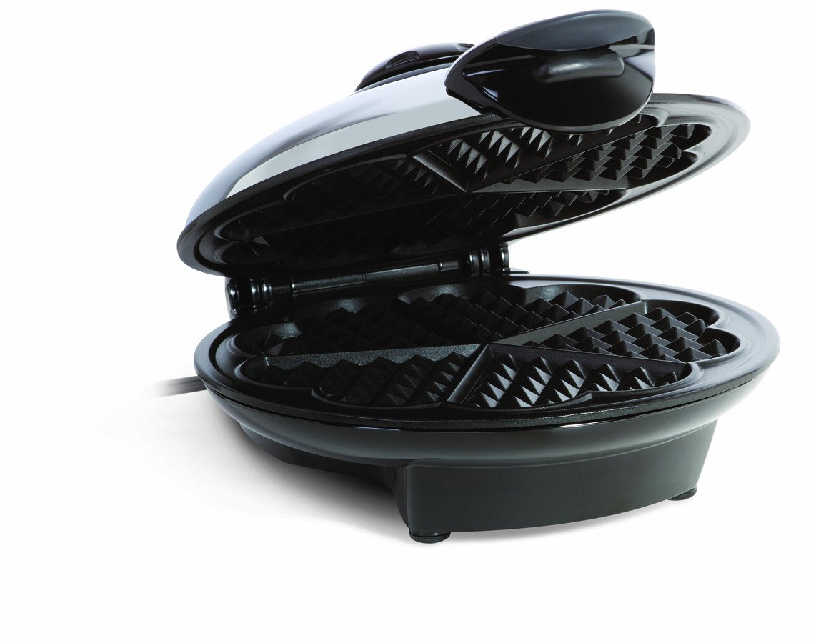 Euro Cuisine WM520 Heart Shaped Iron Waffle Maker - Eco-Friendly PTFE and PFOA Free Non Stick Plates, Perfect for V-Day & Specia