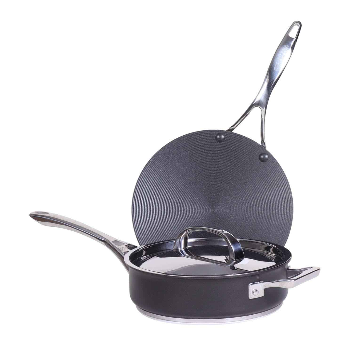 Circulon Infinite NonStick + Hard Anodized Sautepan And Tawa 3Piece Cookware Set