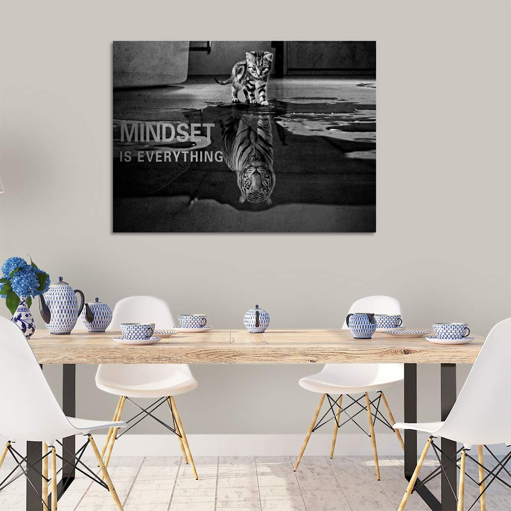 Motivational Canvas Wall Art Inspirational Entrepreneur Quotes Poster Print Wall Decor Artwork Painting Picture Framed Ready To