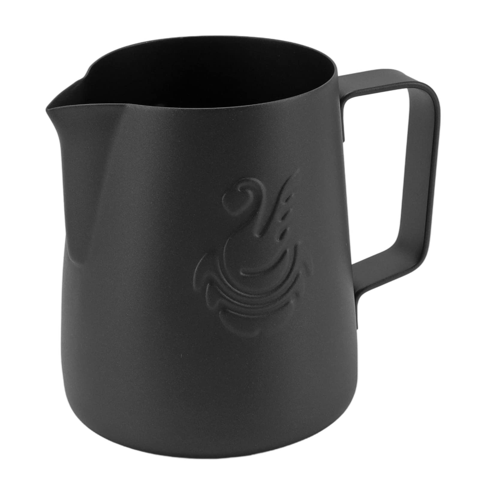 Chiciris Milk Frothing Pitcher, 14Oz Stainless Steel Steaming Pitcher Milk Frother Cup With Swan Print For Cappuccino Latte Coff
