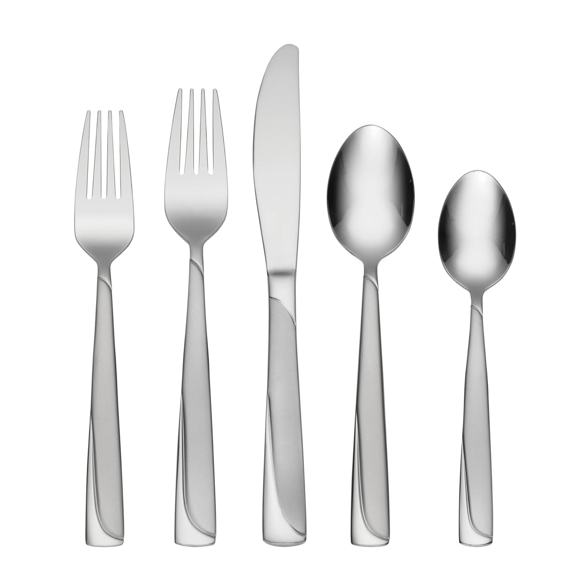 Oneida, Service For 8 Madeline 51 Piece Everyday Flatware Caddy, 18/0 Stainless Steel, Silverware Set