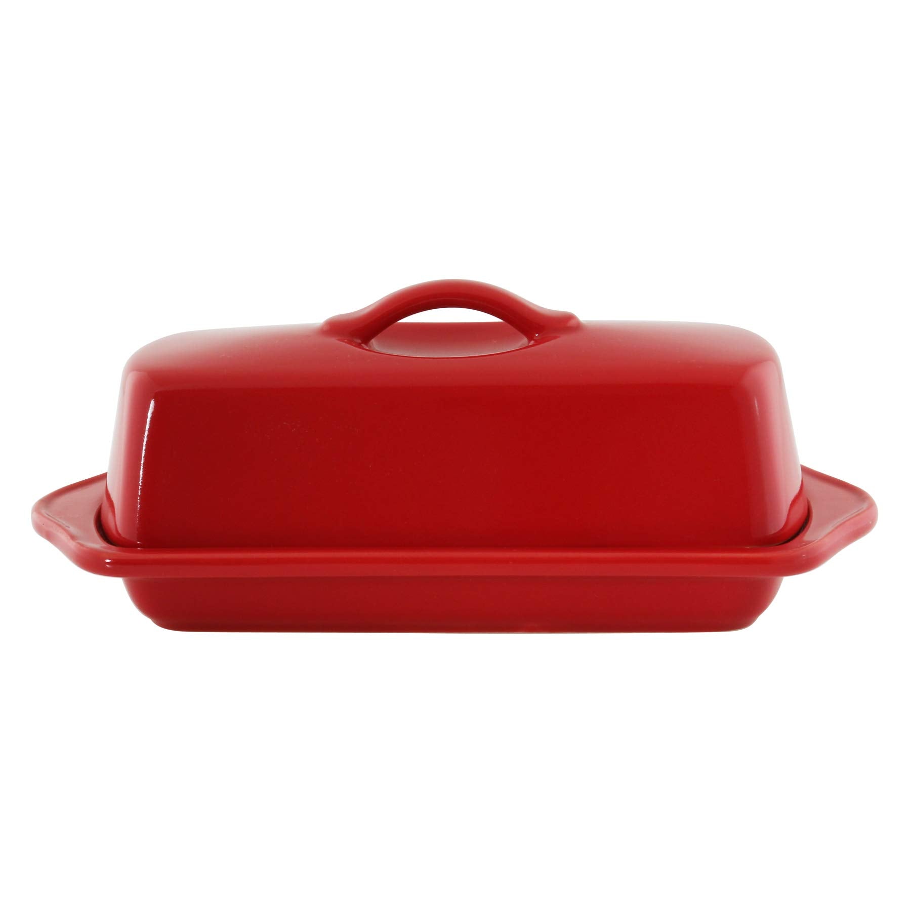 Chantal Large Butter Dish, True Red