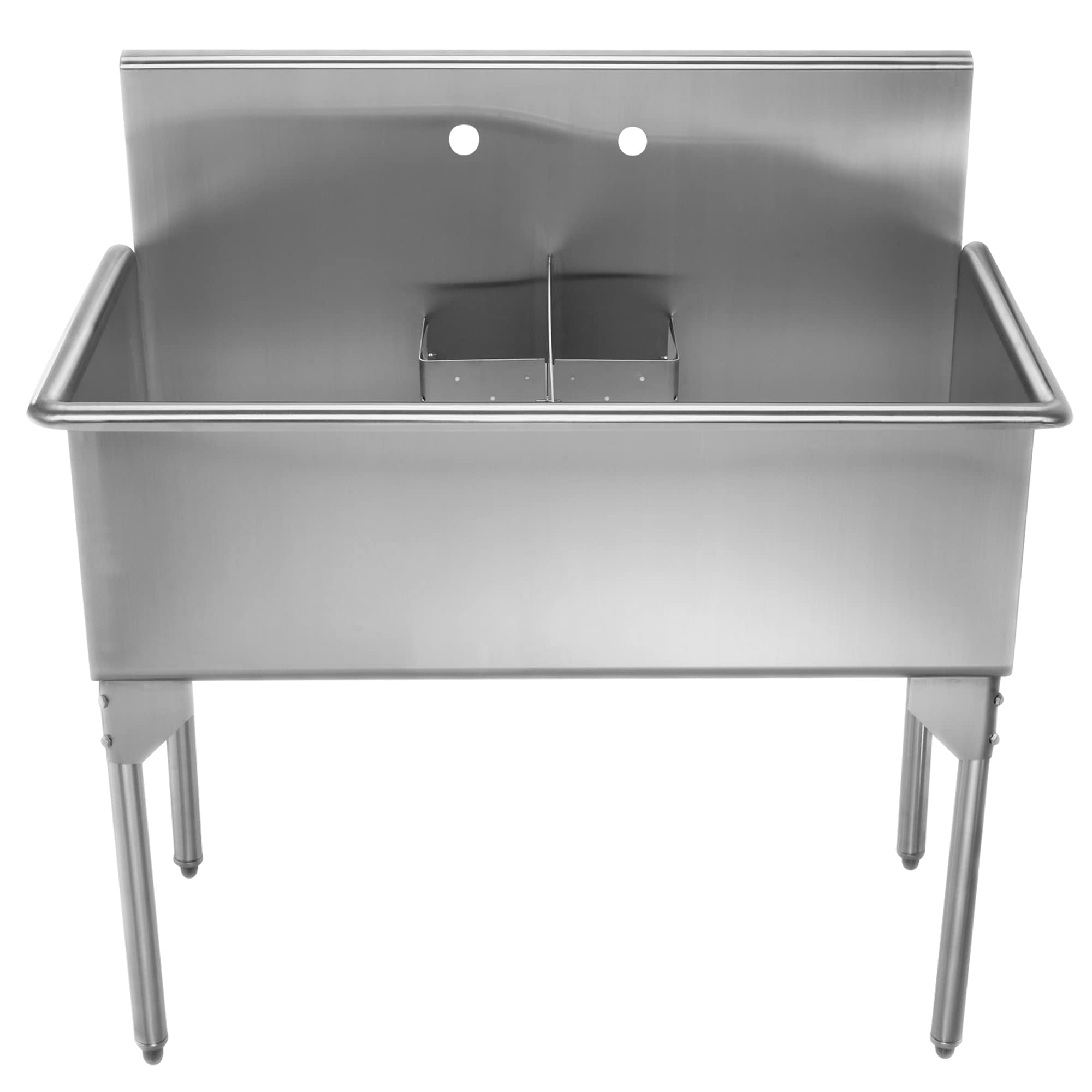 Pearlhaus Double Bowl Freestanding Utility Sink