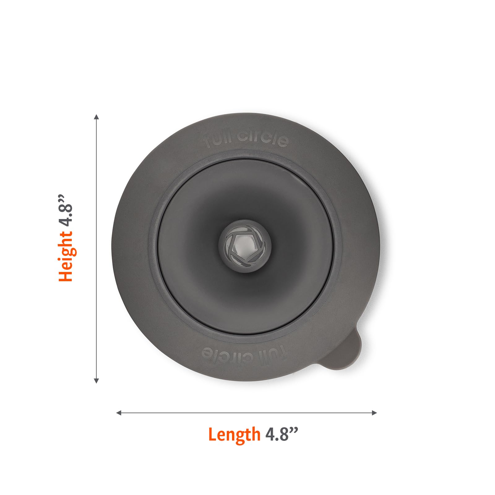 Full Circle Sinksational Sink Strainer With Stopper, Gray