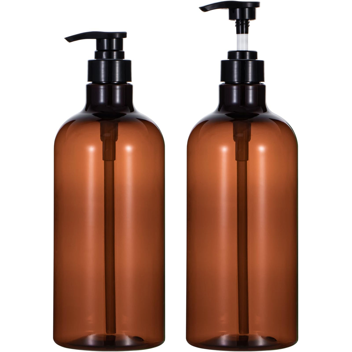 Yebeauty Pump Bottle Dispenser, 33.8Oz 1000Ml Plastic Shampoo Pump Bottles Shower Soap Dispenser Empty Refillable Containers For