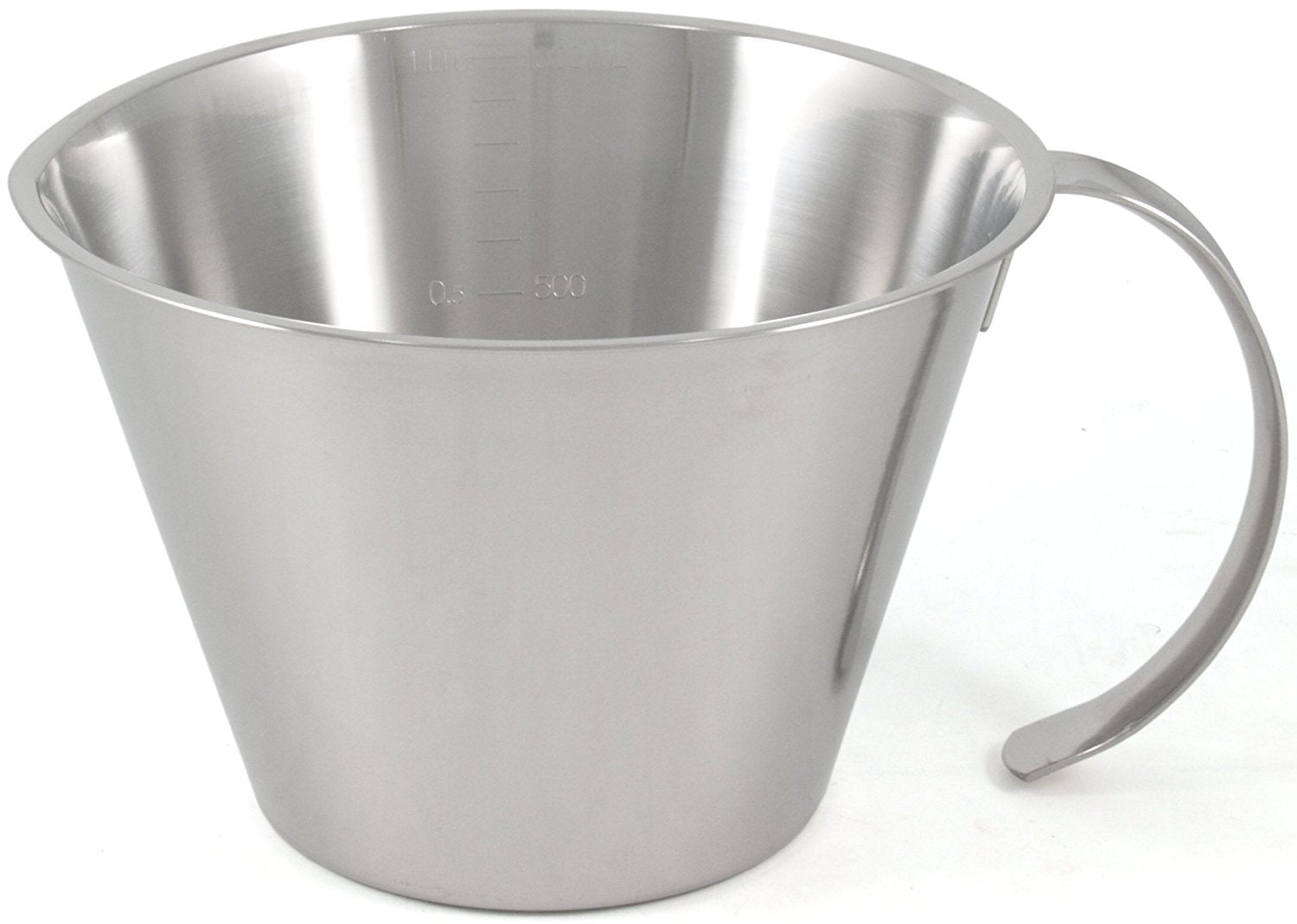 Linden Sweden Jonas Stainless Steel Measuring Cup - Durable And Light Measuring Cups With Open Handle For Easy Scooping In Flour