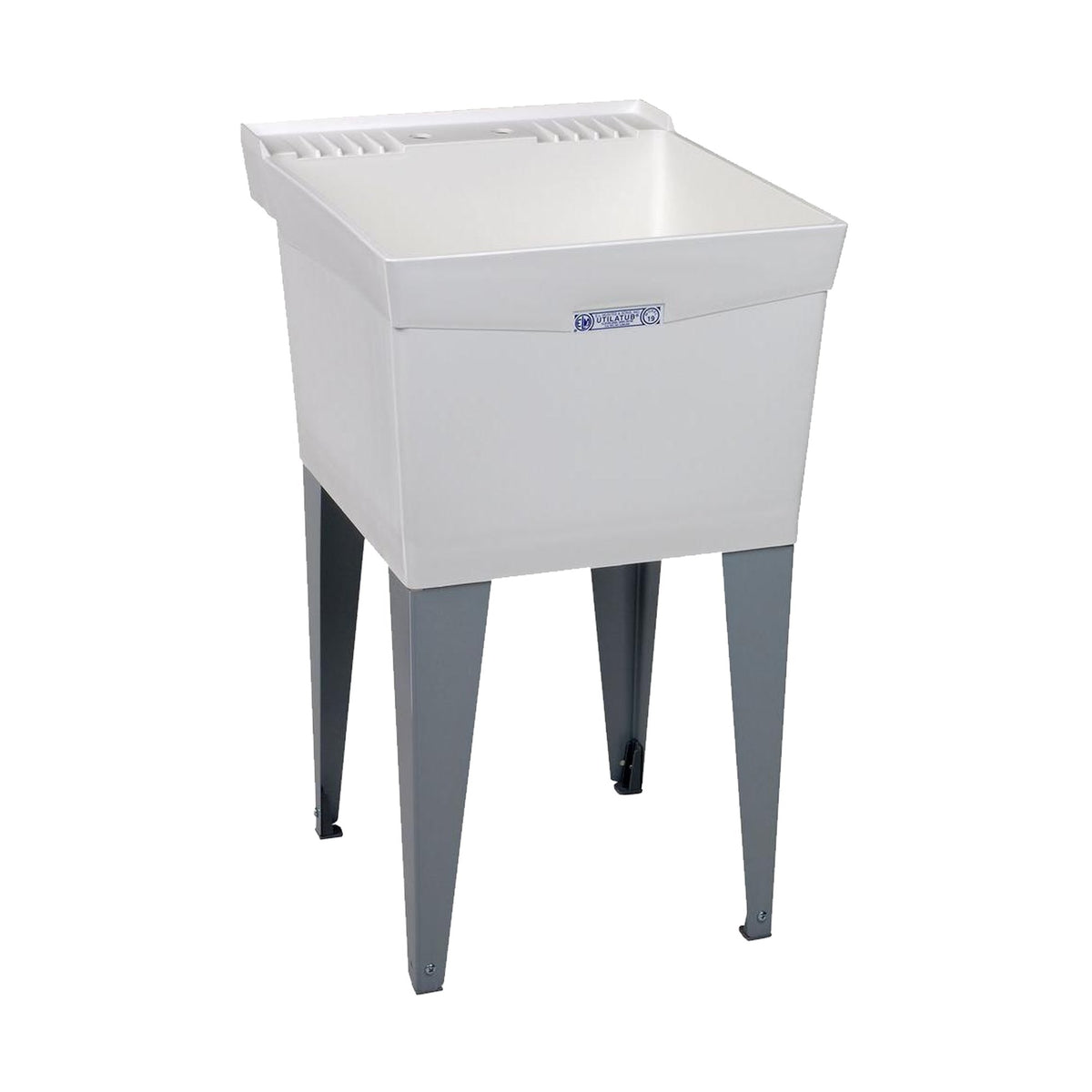 Mustee 18F Utilatub Laundry Tub Floor Mount, 24-Inch X 20-Inch, White