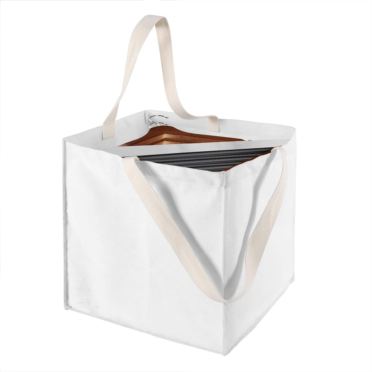 Clothes Hanger Organizer Holder For Space Saving, Fresheracc Hanger Triangle Storage Bag With Handles For Closet Tidier Laundry