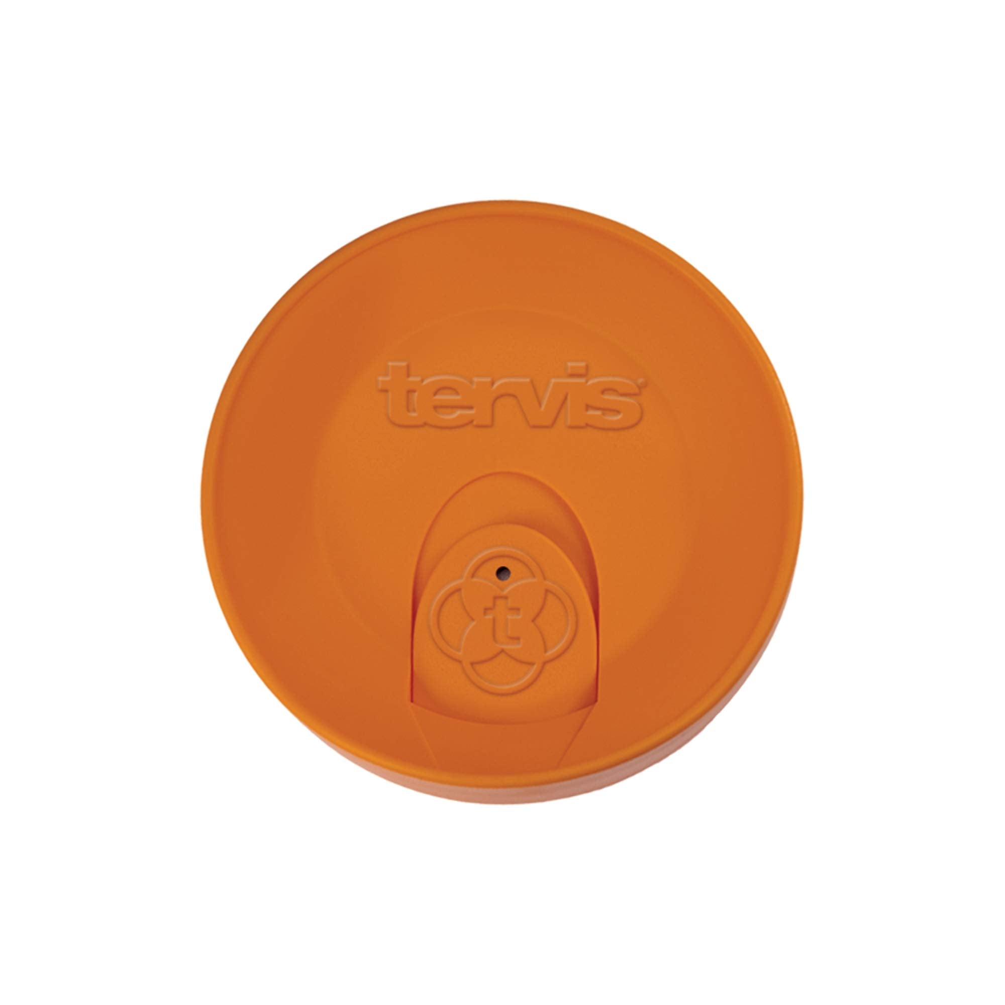 Tervis Travel Lid Made In Usa Double Walled Insulated Tumbler Travel Cup Keeps Drinks Cold & Hot, Fits 16Oz Tumblers, Orange