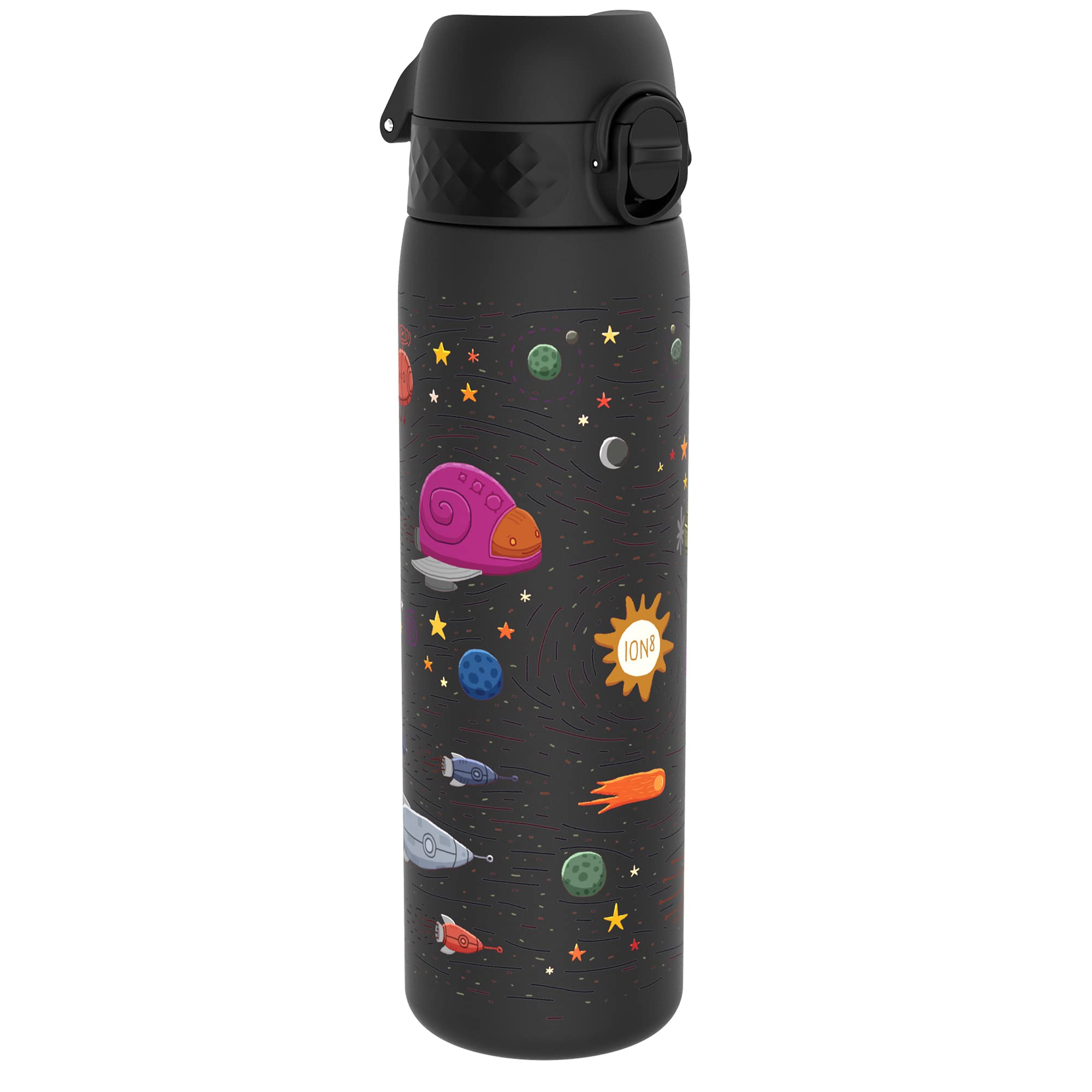 Ion8 Kids One Touch 20 On-The-Go Printed Water Bottle - Leakproof And Bpa-Free Water Bottle - Fits Car Cup Holders And Kids Back