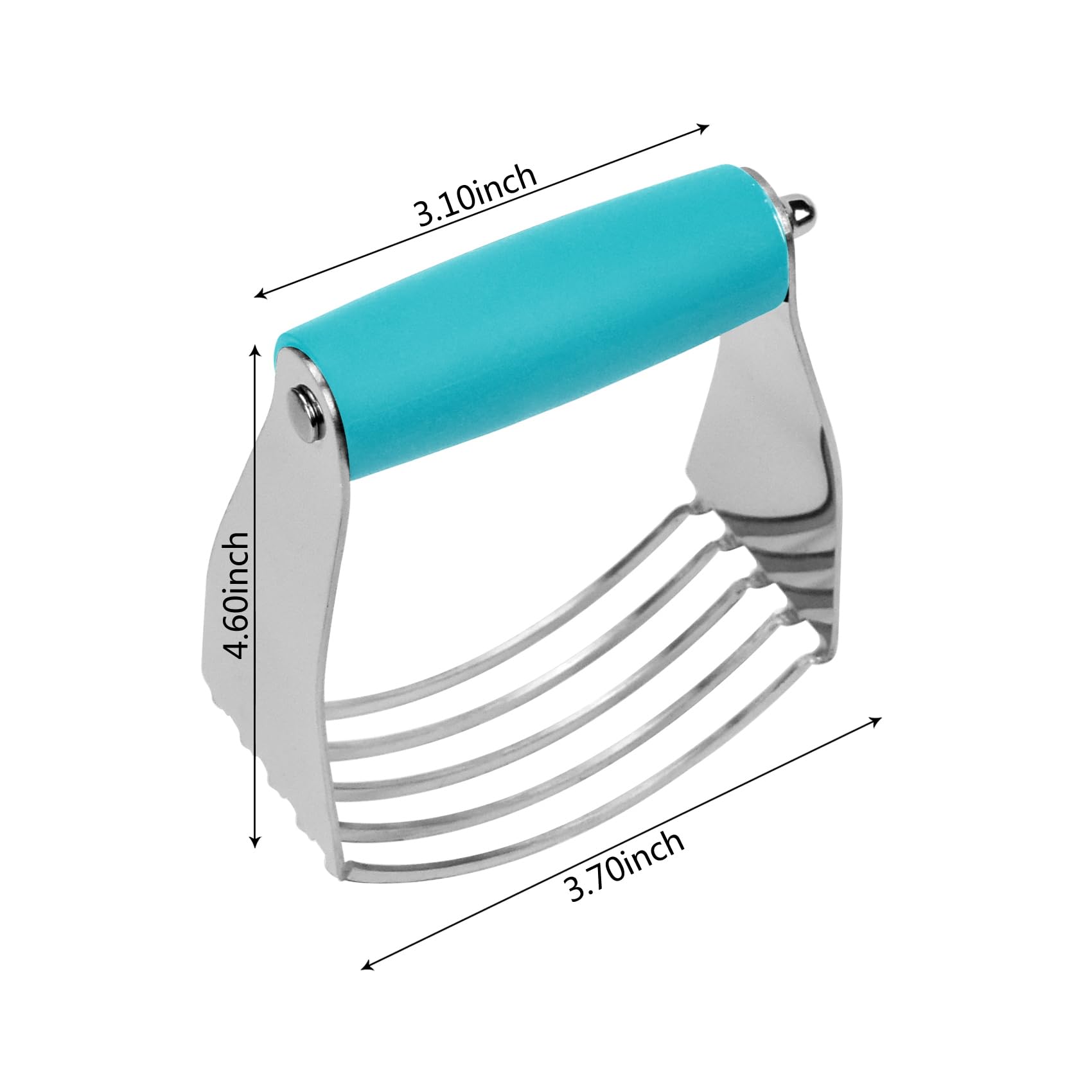 Dough Blender Heavy Duty Pastry Cutter Stainless Steel Butter Cutter Professional Baking Tool For Mixing Flour Butter (Blue)