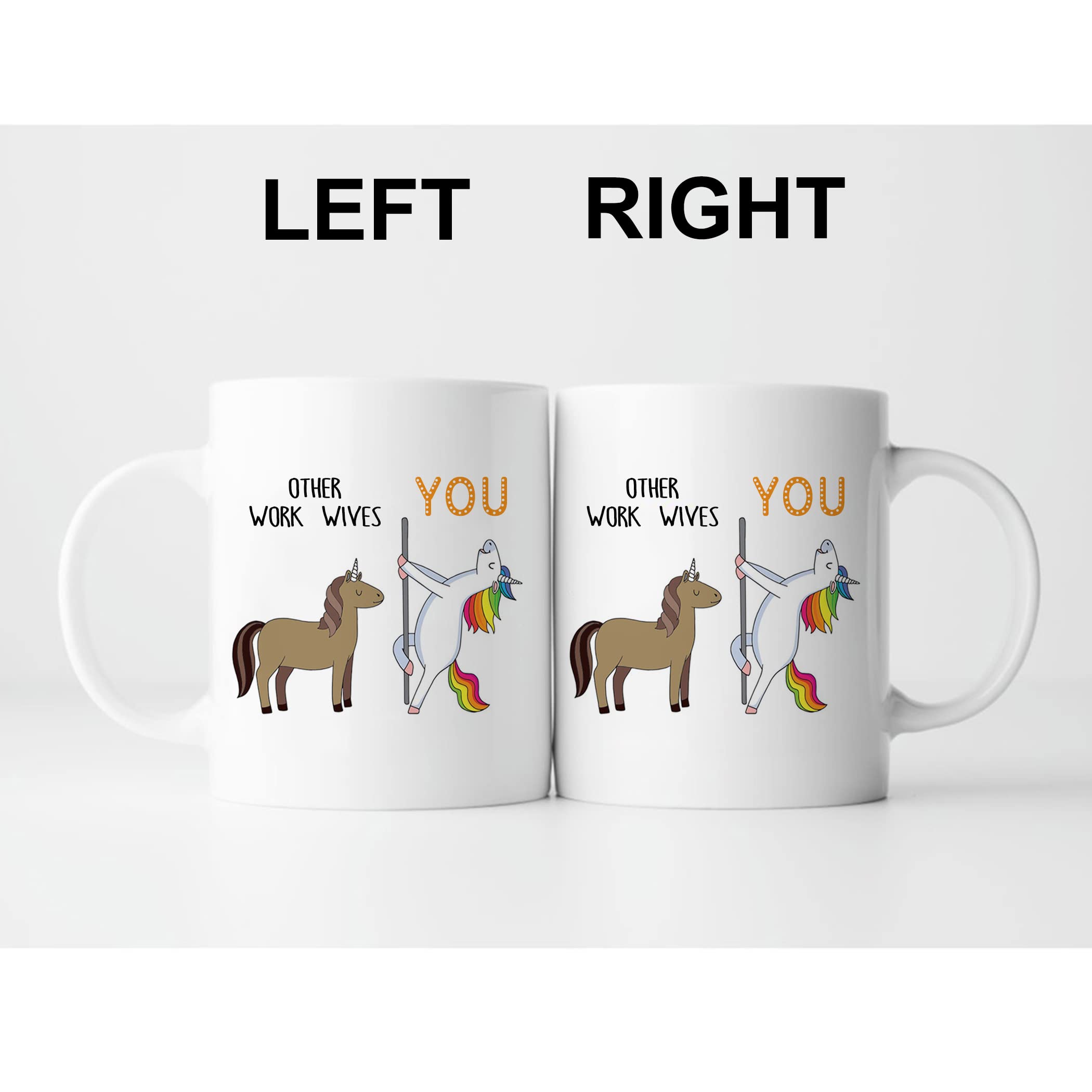 LXQM Other Work Wives You Unicorn Coffee Mug Work Wife Gifts for Women Work Wife Mug Birthday Gifts Mothers Day Gifts 11 oz Coffee Mugs Mother's day Gift for Work Wife Coworker Gifts Work Wives Gifts