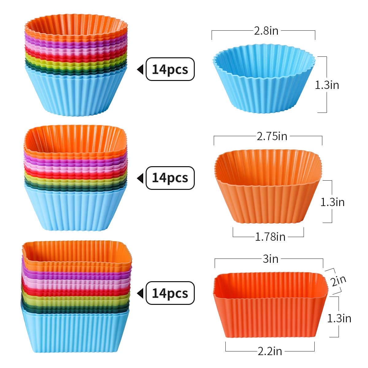 Silicone Lunch Bento Box, 52 Pack Bento Lunch Box Bundle Dividers With Food Picks Lunch Accessories, Durable, Reusable, Bpa-Free