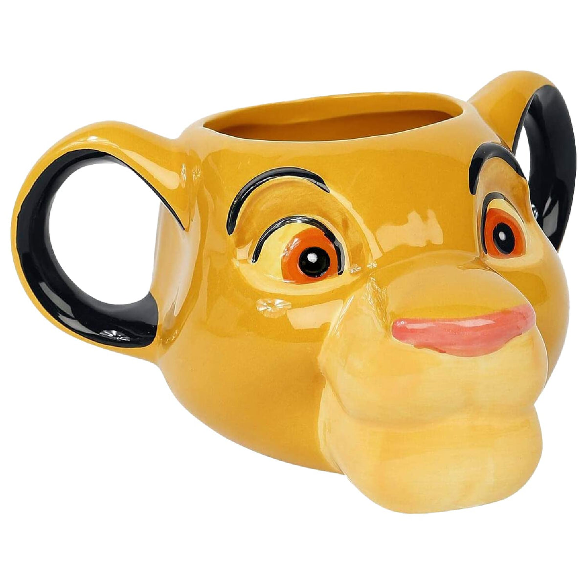 Paladone Simba Lion King Shaped Mug | Novelty Oversized Coffee Tea Ceramic Cup | Unique & Super Fun Way Of Drinking Your Favouri