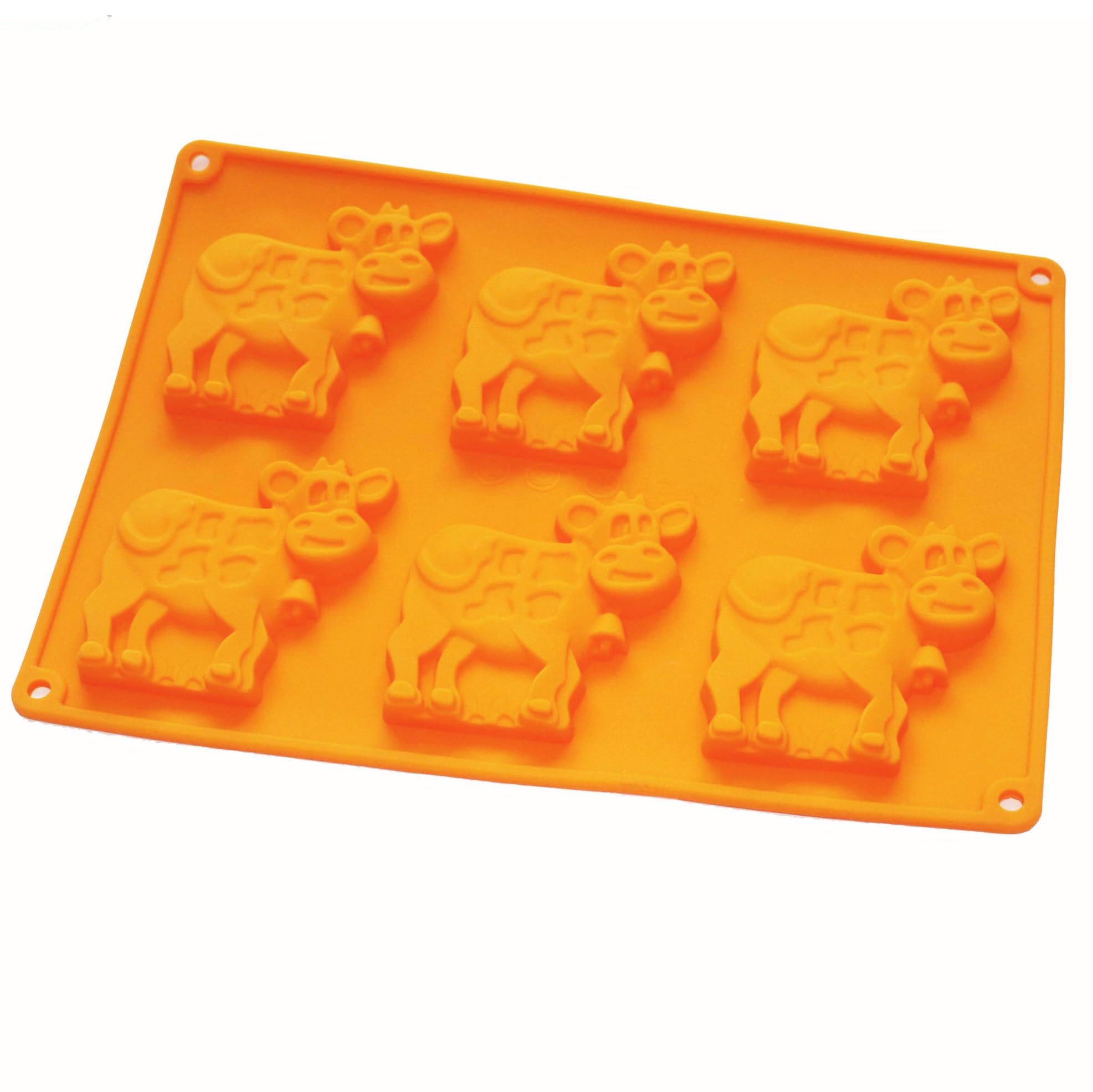 X-Haibei Dairy Cow Flexible Silicone Mold Cookies Chocolate Candy Jello Soap For Homemade