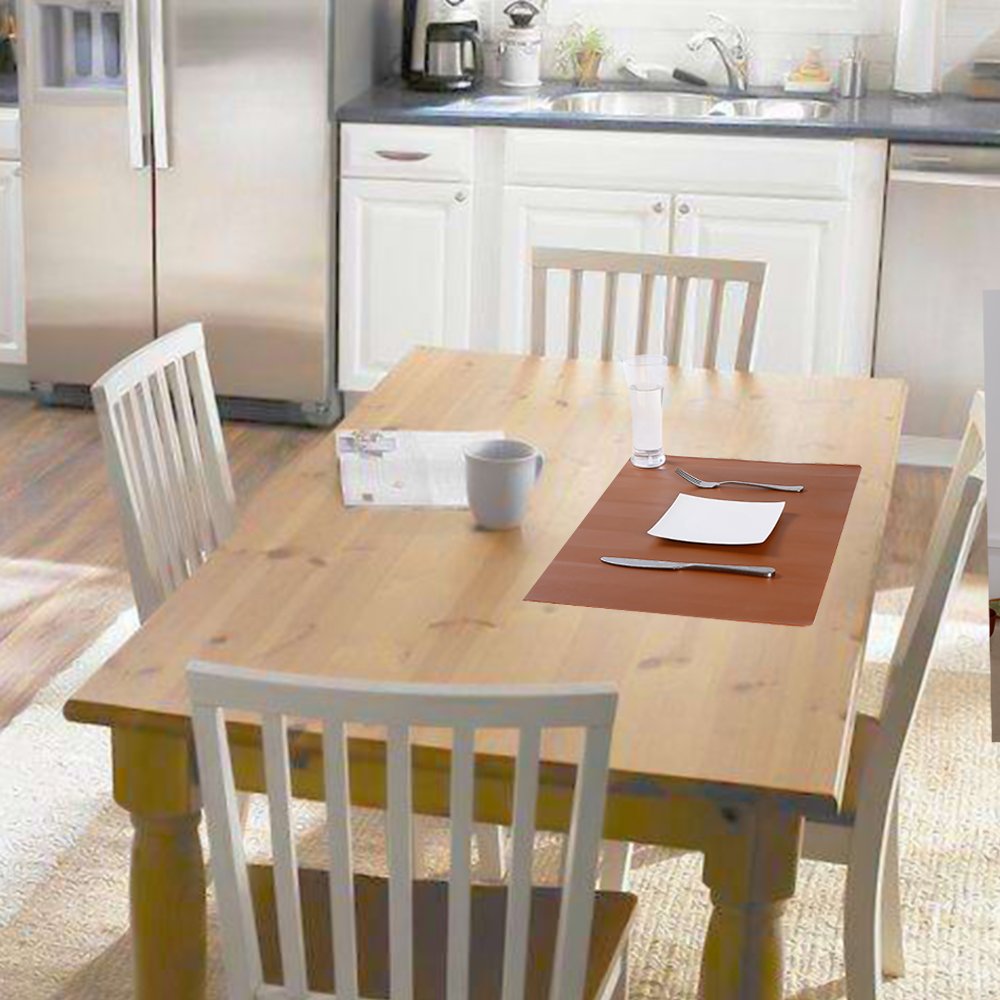 Super Kitchen Food Grade Silicone Extra Large Pastry Mat Baking Mat 23.4 By 15.6 Inches Chocolate