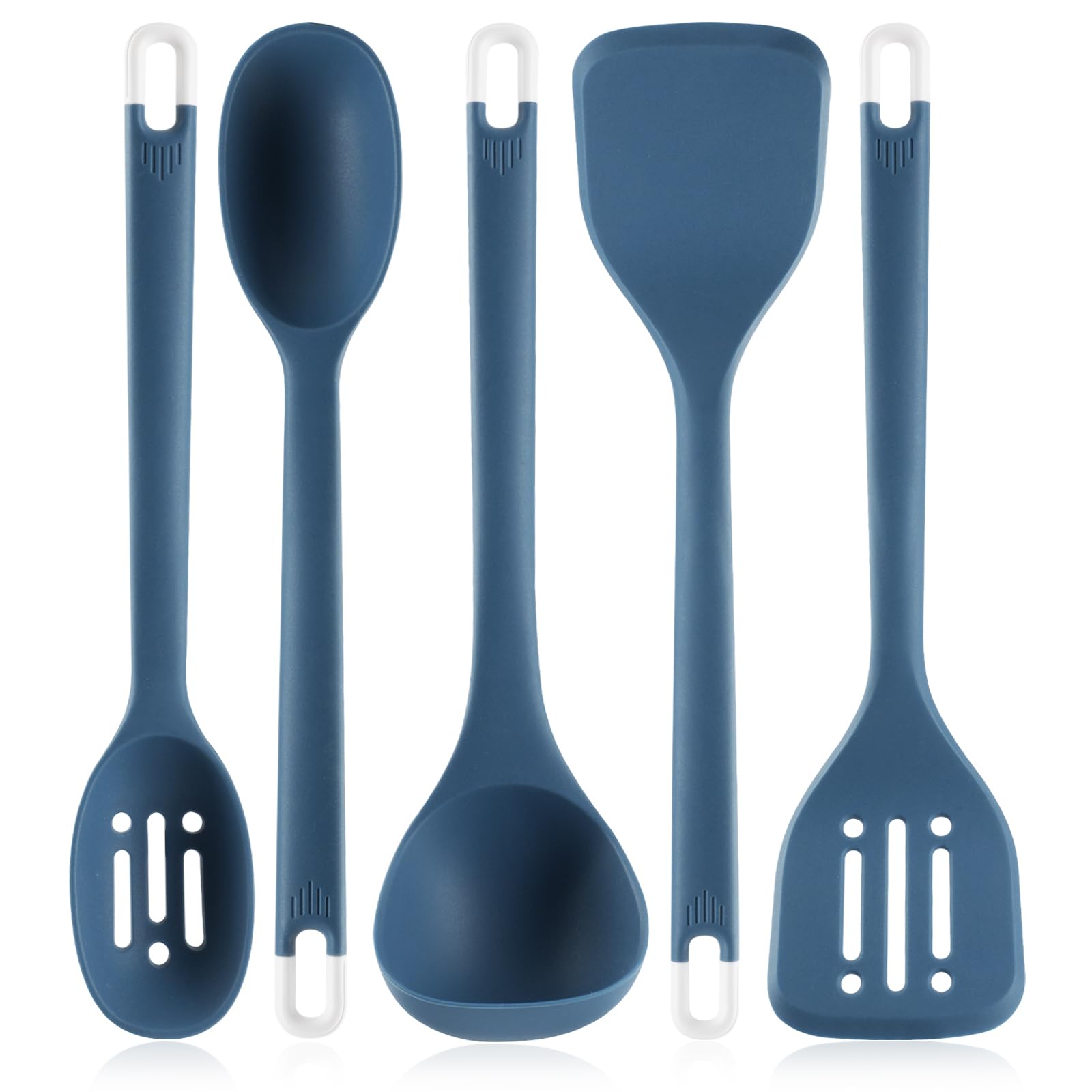 MOACC Silicone Kitchen Cooking Utensils Set: Heat Resistant 13inch Long Kitchen Gadgets, BPA Free Non Stick Rubber Cook Accessor