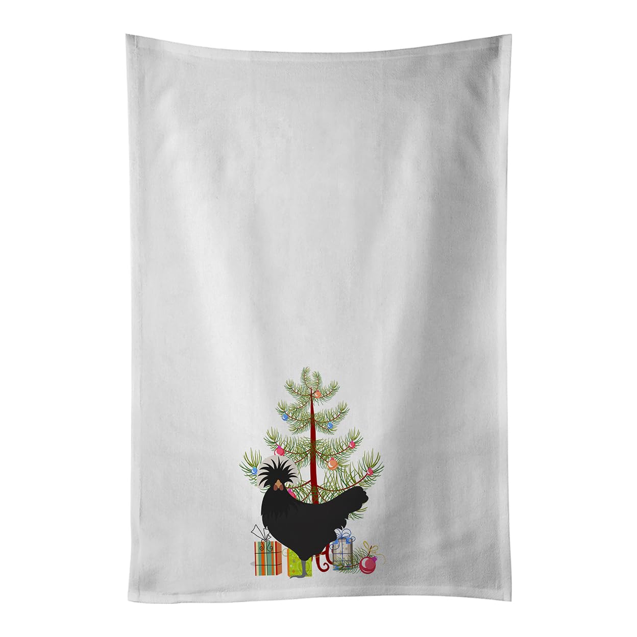 Polish Poland Chicken Christmas White Kitchen Towel Set of 2