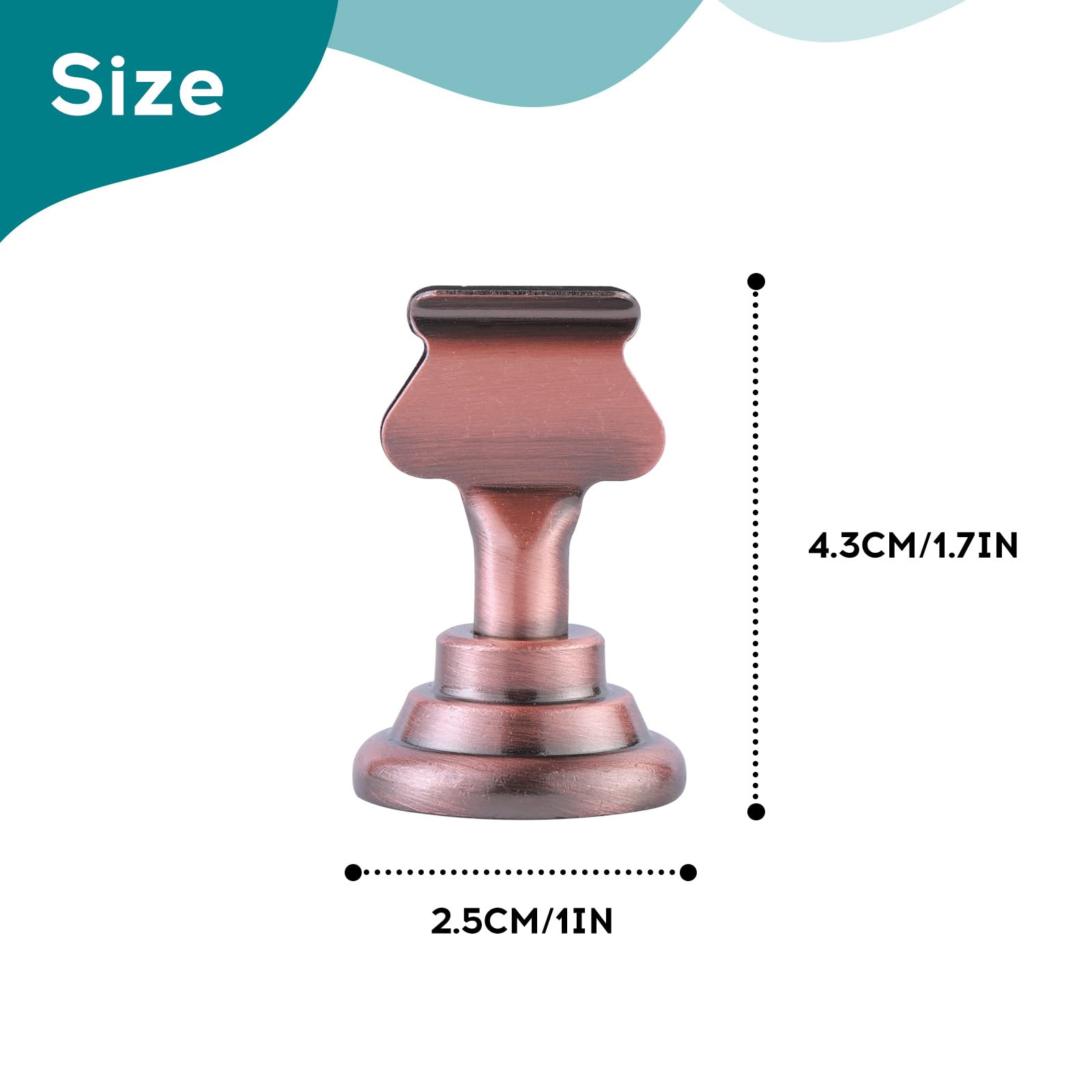 Urban Deco 16Pk Table Number Holders Place Card Holders 1.7 Inch Table Card Holders Steel Card Holders For Photos, Food Signs, M