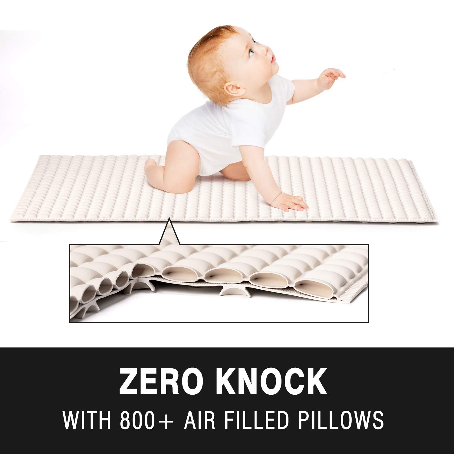 Bowerbird Premium Air Cushion Bathtub Mat With 800+ Air-Filled Cells, Provide Unprecedented Cushioned And Soft Comfort, Reduce F