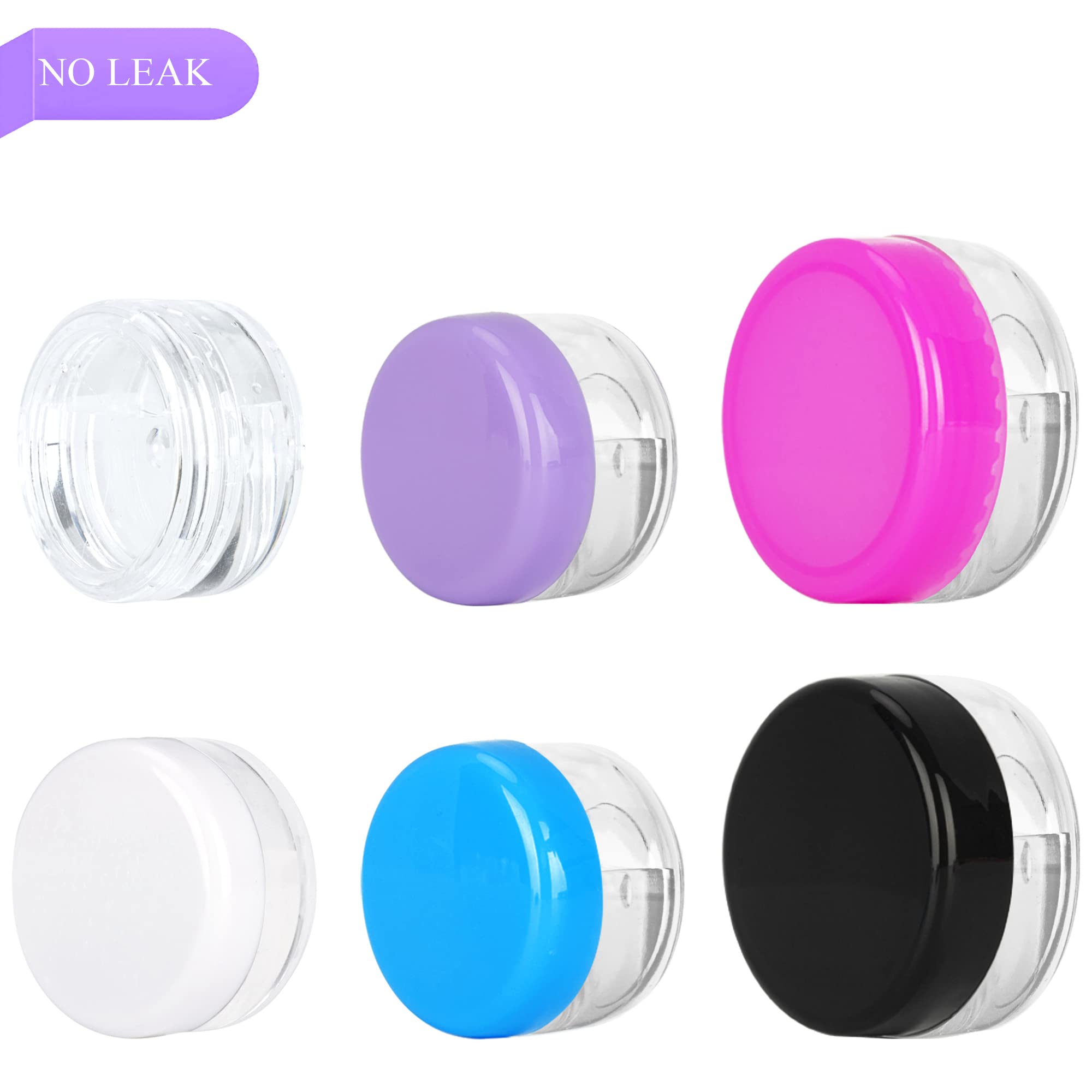 25Pcs 5 Gram Sample Containers, 5Ml Empty Jars With Lids, Small Cosmetic Containers, Mini Sample Jars With 2Pcs Mini Spatulas Fo