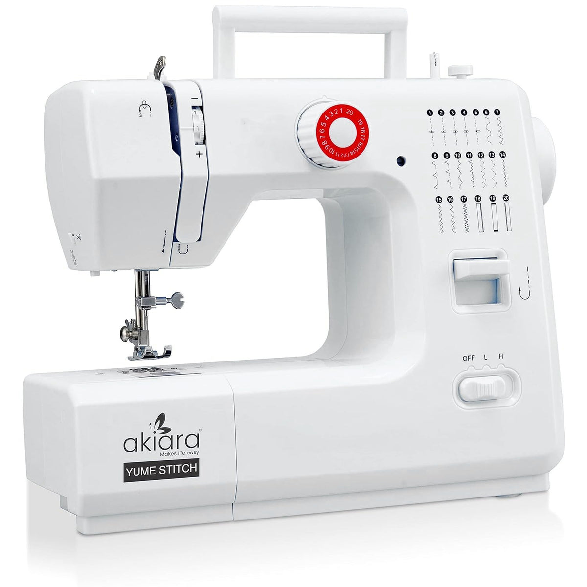 Akiara - Makes Life Easy Stiching Machine With 20 Stitch Patterns, Rev ...