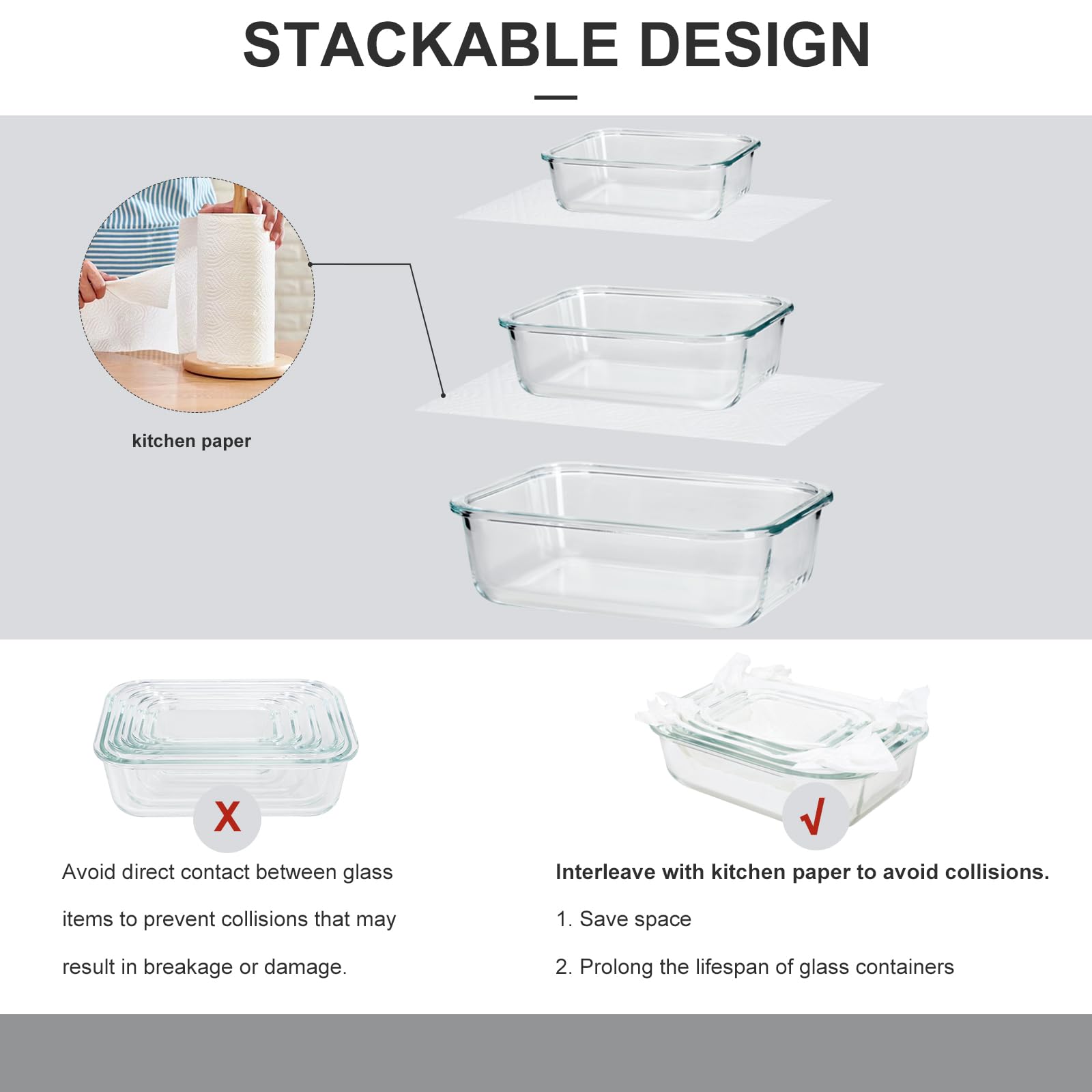 coccot Food Storage Containers Set with Lids Airtight  Meal Prep Containers for Lunch   Glass Lunch Box for Kitchen  BPA Free(20 Pieces)