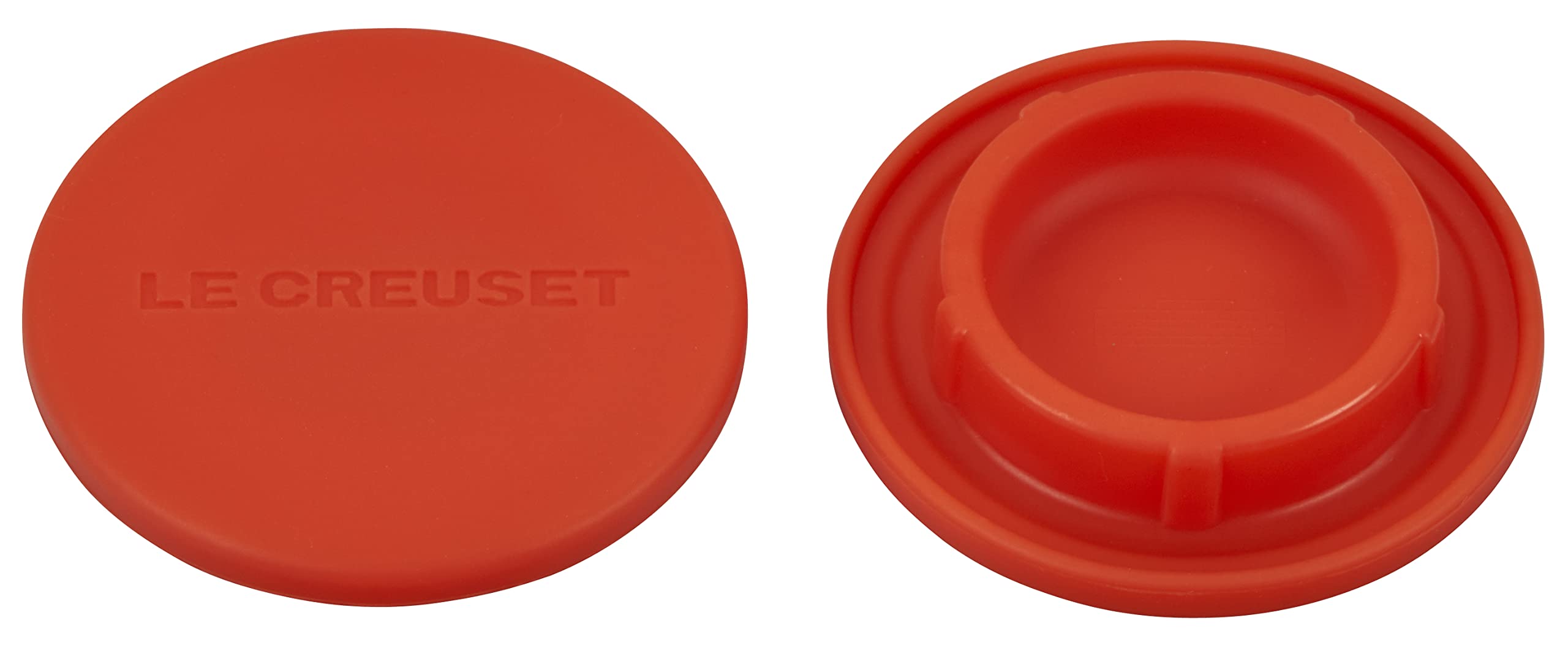 Le Creuset Silicone Mill Caps, 2 1/2'', Flame