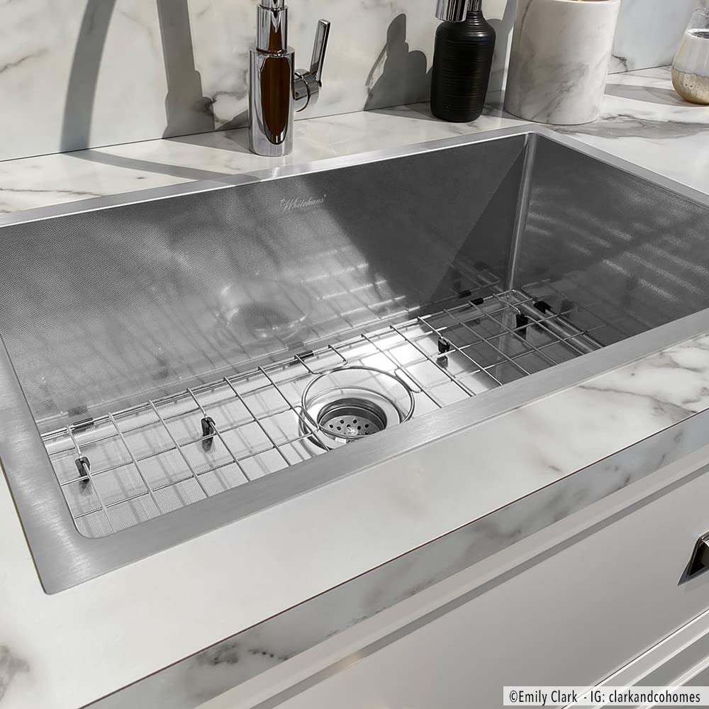 Whitehaus Whnpl2918-Bss Noah Plus Collection Kitchen Sink, Brushed Stainless Steel