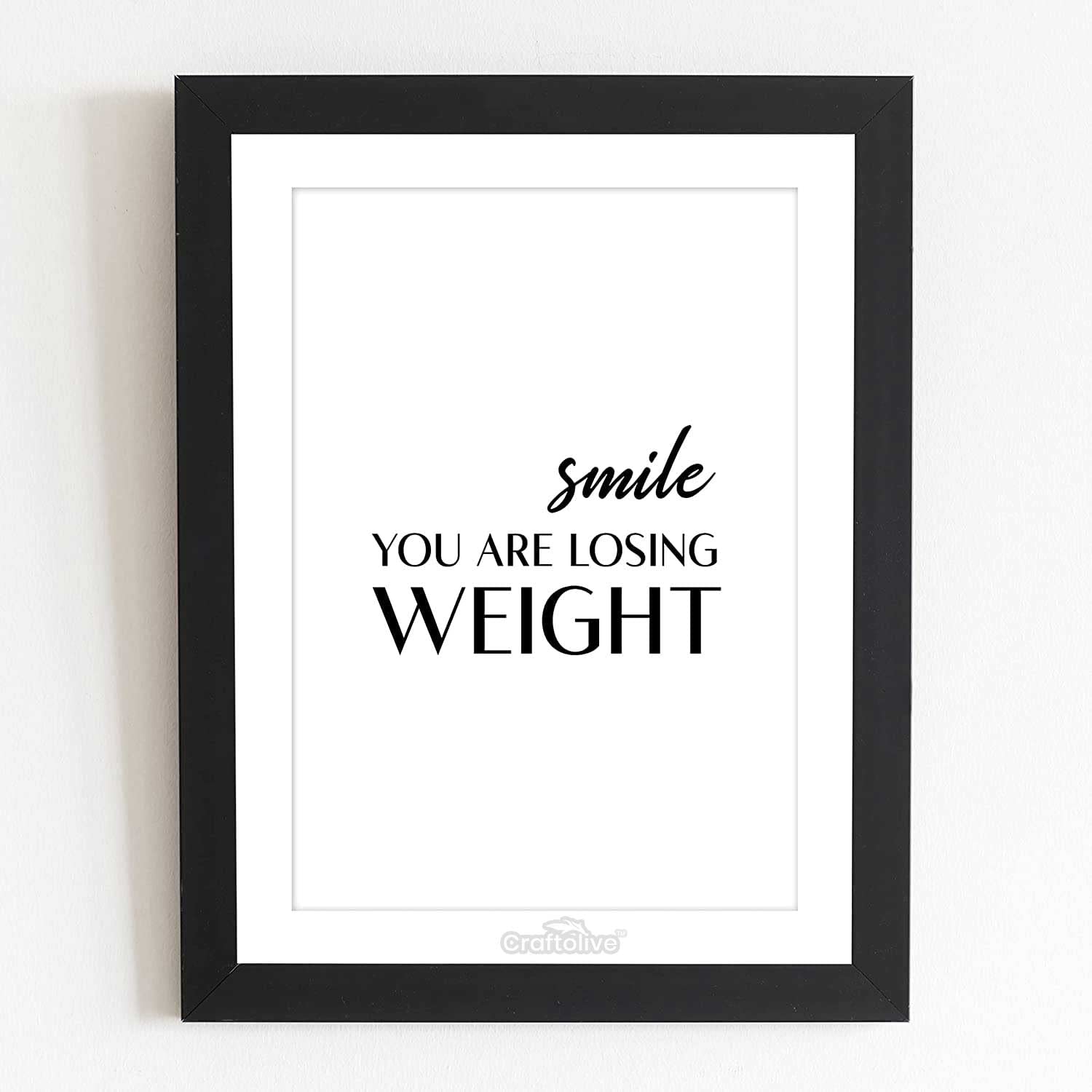 Craftolive Funny Minimalist Toilet Typography Poster With Frame(Pstrn11) For Bathroom & Toilet, Gift Framed Poster, Wall Frame