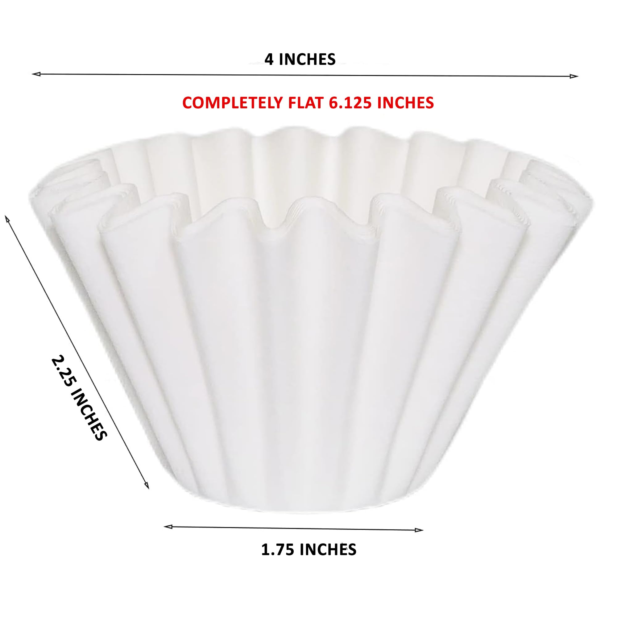 GoldTone 100 Pack Coffee Filters, 1-2 Cup Basket Paper, Compatible with Mini Mr Coffee & Pour Over Makers, White, Model Tek-pap100