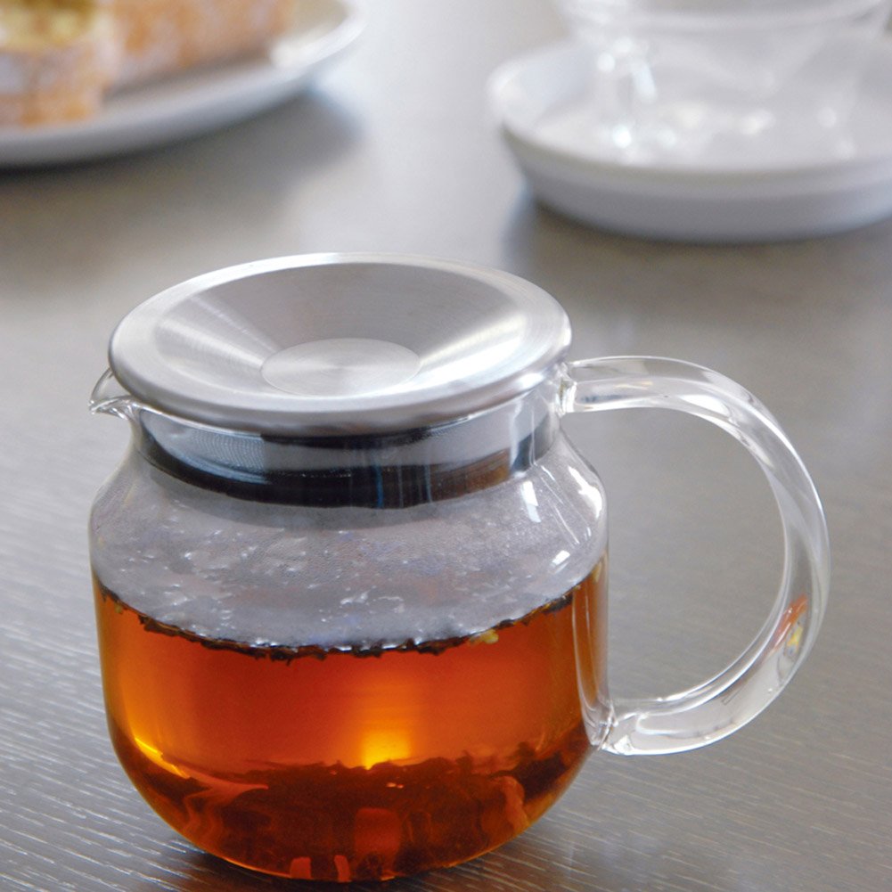 Kinto 8685 One-Touch Teapot, 21.8 Fl Oz (620 Ml), Brown