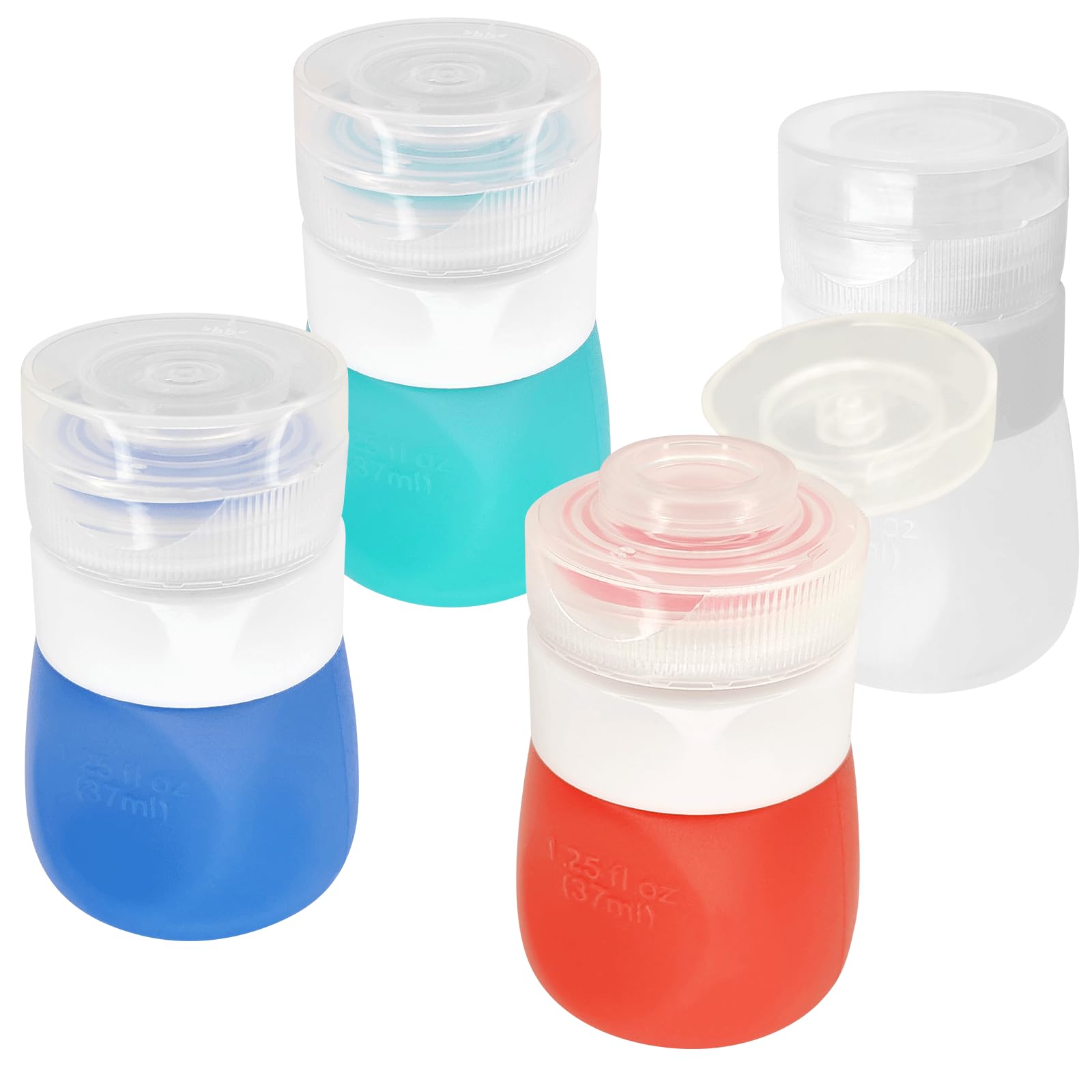 Squeeze Bottle Salad Dressing Container With Cleaning Brush, Dressing To Go For Lunch And Travel, Portable Sauce Leakproof Mini