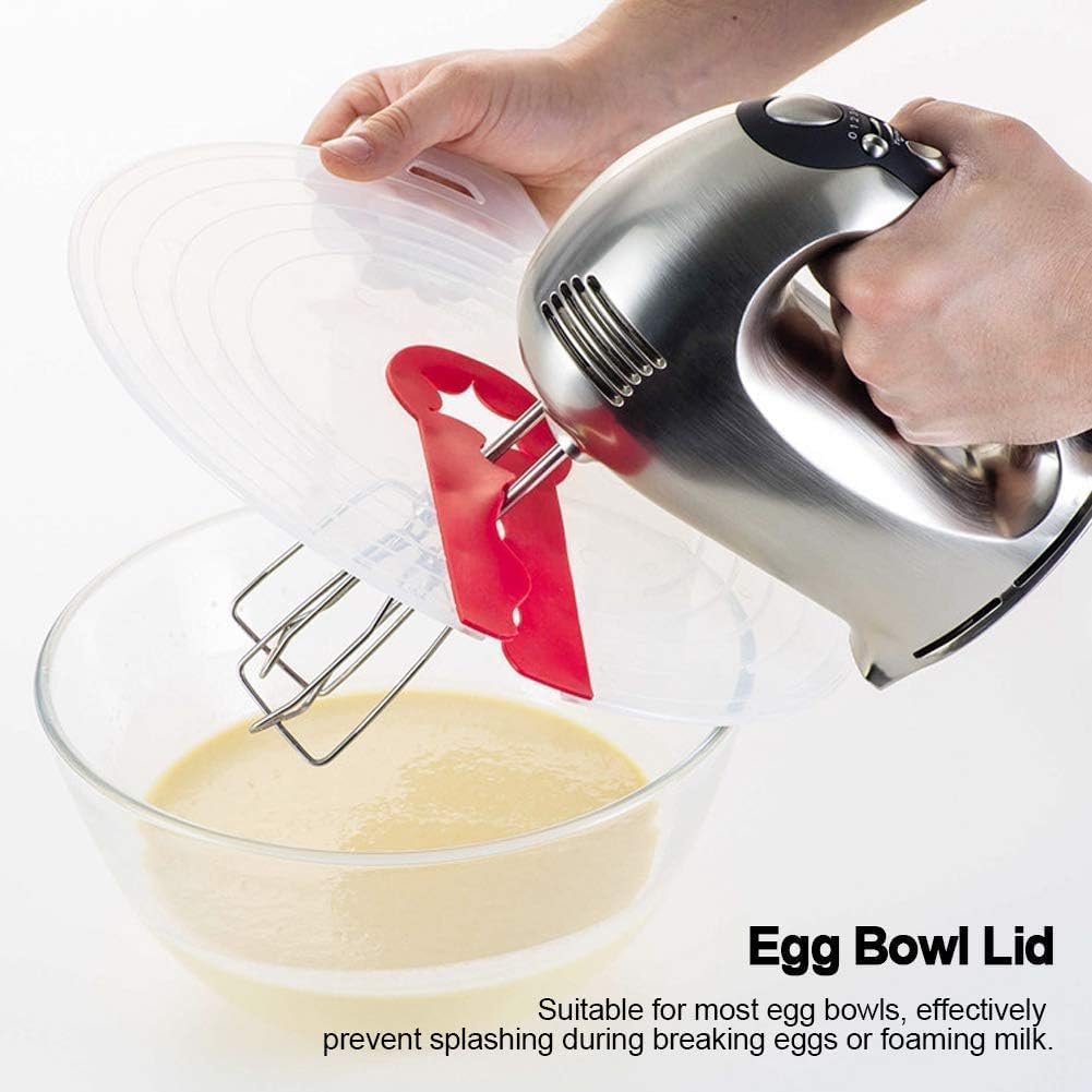 2Pcs Mixing Bowl Splatter Guard, Silicone Mixing Bowl Splatter Screen Guard Mixer Splatter Guard Silicone Splatter Cover For Egg