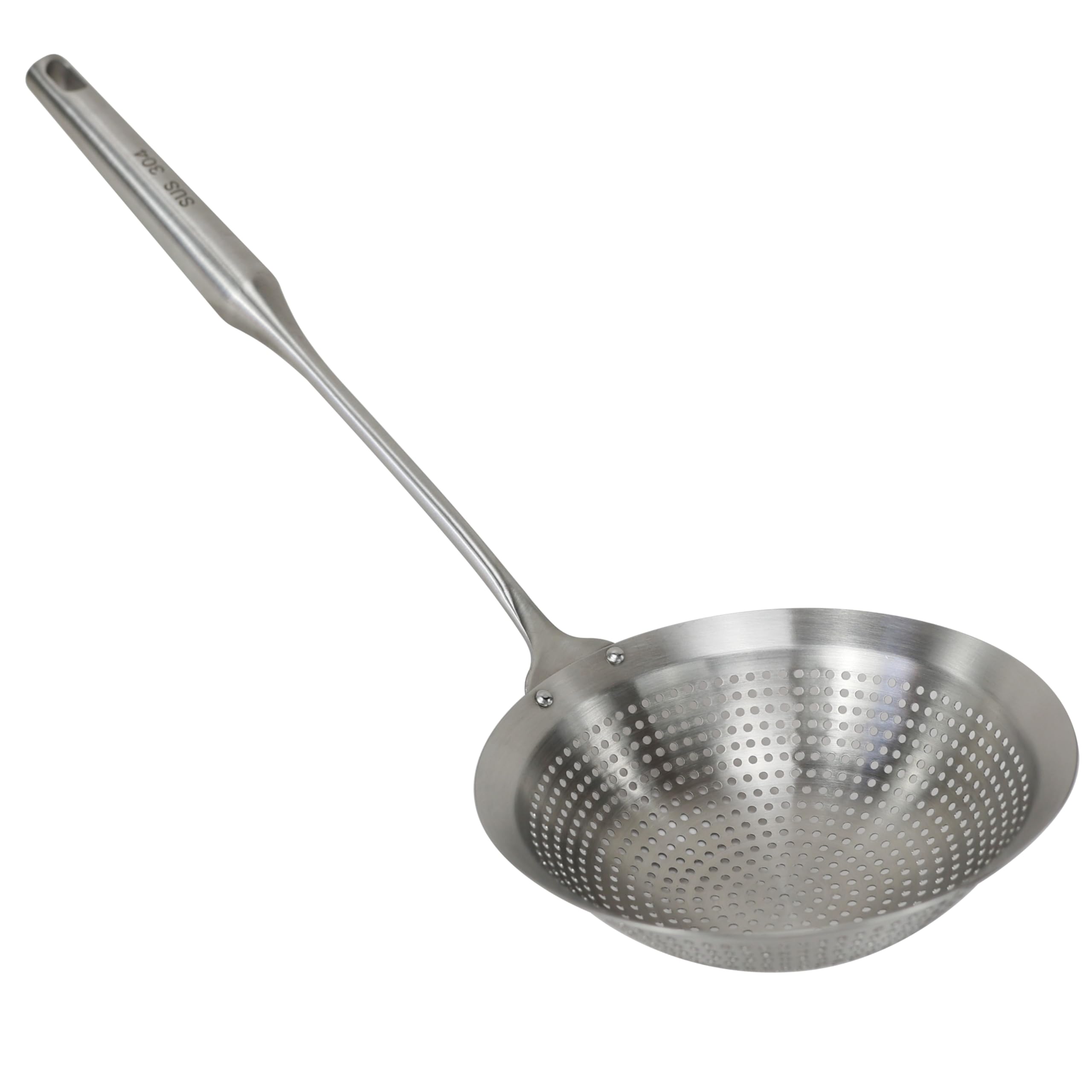 EIKS Stainless Steel Skimmer Slotted Spoon Ladle, Large Size 17.6 Long