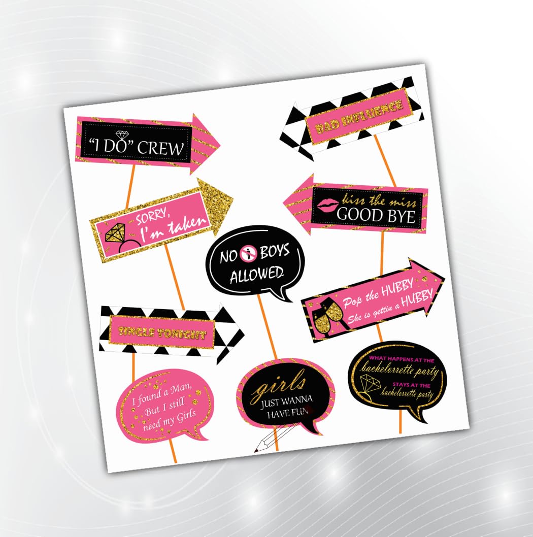 PartyStuff Bachelor Theme Props  Bachelorette Props (10 Cards)