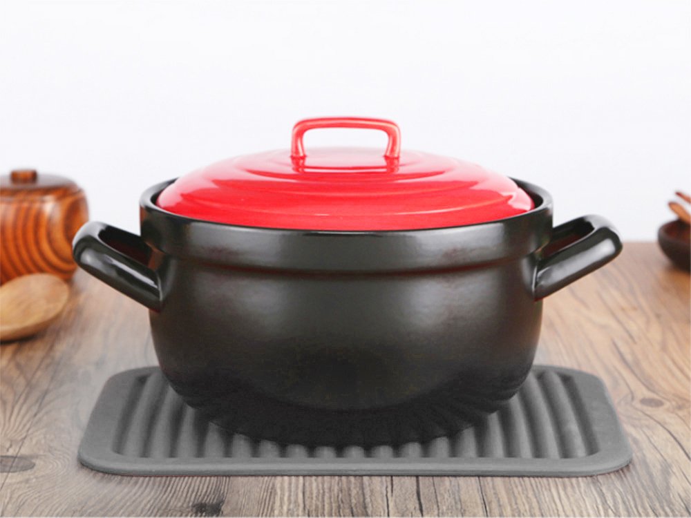 9'' X 12'' Premium Silicone Trivet Mats/Hot Pads, Pot Holders, Spoon Rest, Baking Gadget Kitchen Table Mat,Silicone Drying Mat,D