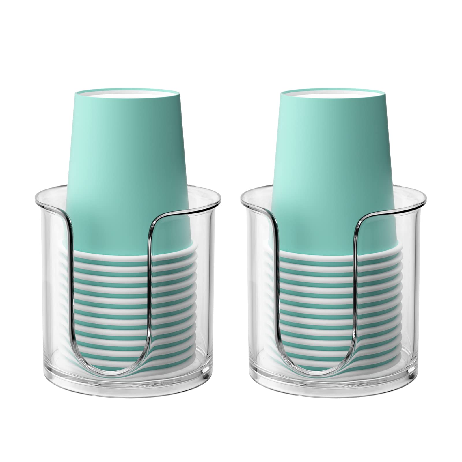 Byaway Bathroom Cup Dispenser,Small Disposable Paper Cup Holder,Compact Mouthwash Cups Holder Pc Cup Dispenser For Bathroom Vani