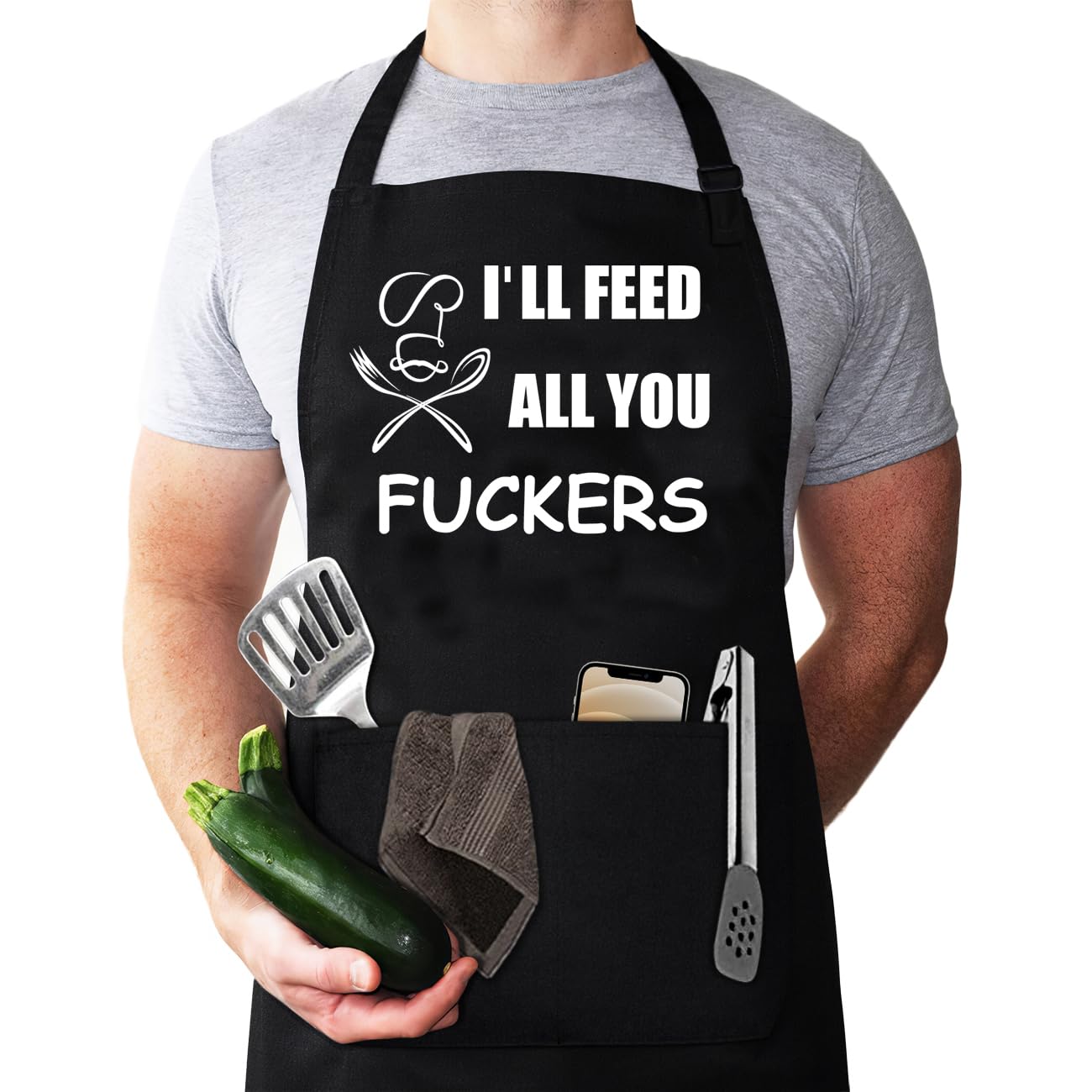 Jmyjtshdp Aprons For Men, Mens Apron, Funny Aprons For Men, Husband Birthday Gift, Gifts For Husband, Father'S Day Gifts For Dad