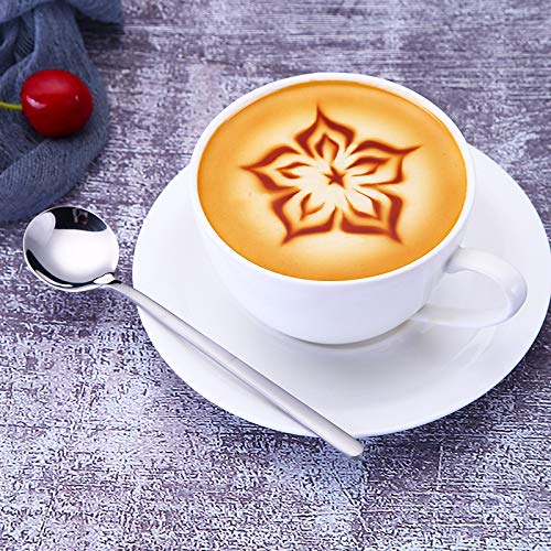 10 Pack Espresso Spoons 18/10 Stainless Steel Teaspoons Set For Coffee Sugar Dessert Cake Ice Cream Soup Antipasto Cappuccino, 5