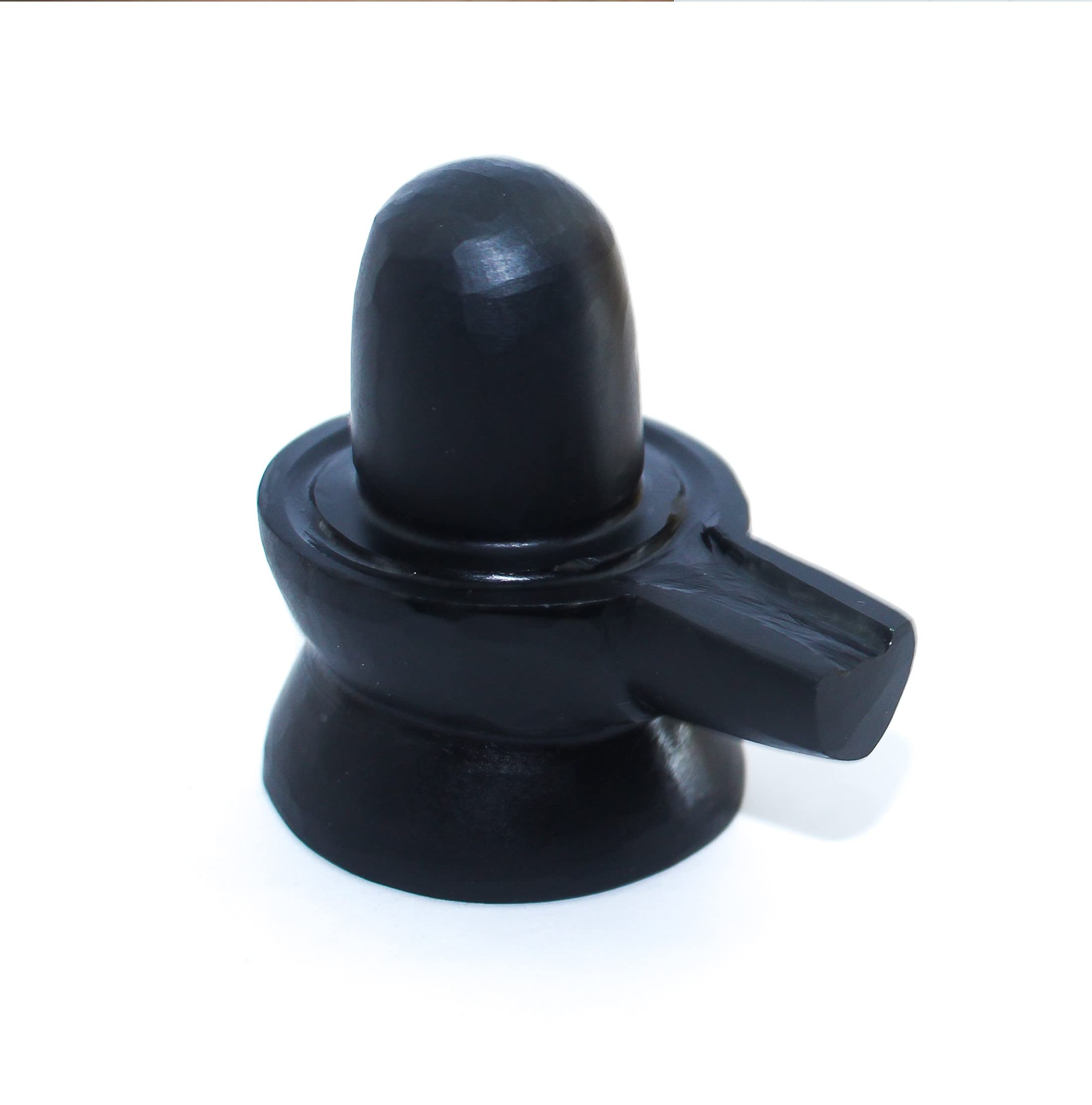Gangtarang Shaligram Shivling | From Nepal Gandaki River | Carved On Shaligram Stone, Black (100G)