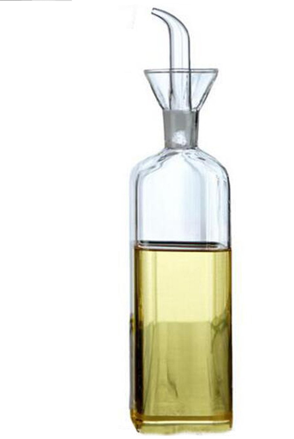 ELETON Square Olive Oil Dispenser Oil Bottle Glass Dispensing Bottles for Kitchen - Olive Oil Glass Dispenser to Control Cooking