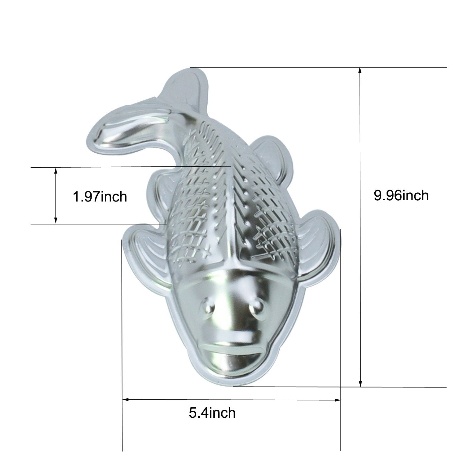 Gxhuang 10 Inch Lifelike Carp Aluminum Cupcake Bake Pan Fish Cake Baking Cyprinoid Mold (Fish)