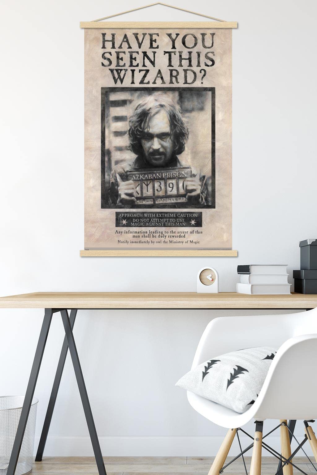 Trends International The Wizarding World: Harry Potter - Sirius Black Wanted Poster Wall Poster, 22.375'' X 34'', Print And Beec