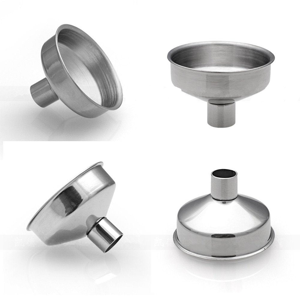 Stainless Steel Mini Funnel For Essential Oil Bottles/Flasks - Pack Of 6