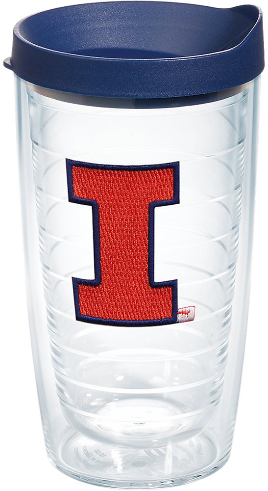 Tervis Made In Usa Double Walled University Of Illinois Fighting Illini Insulated Tumbler Cup Keeps Drinks Cold & Hot, 16Oz, Pri