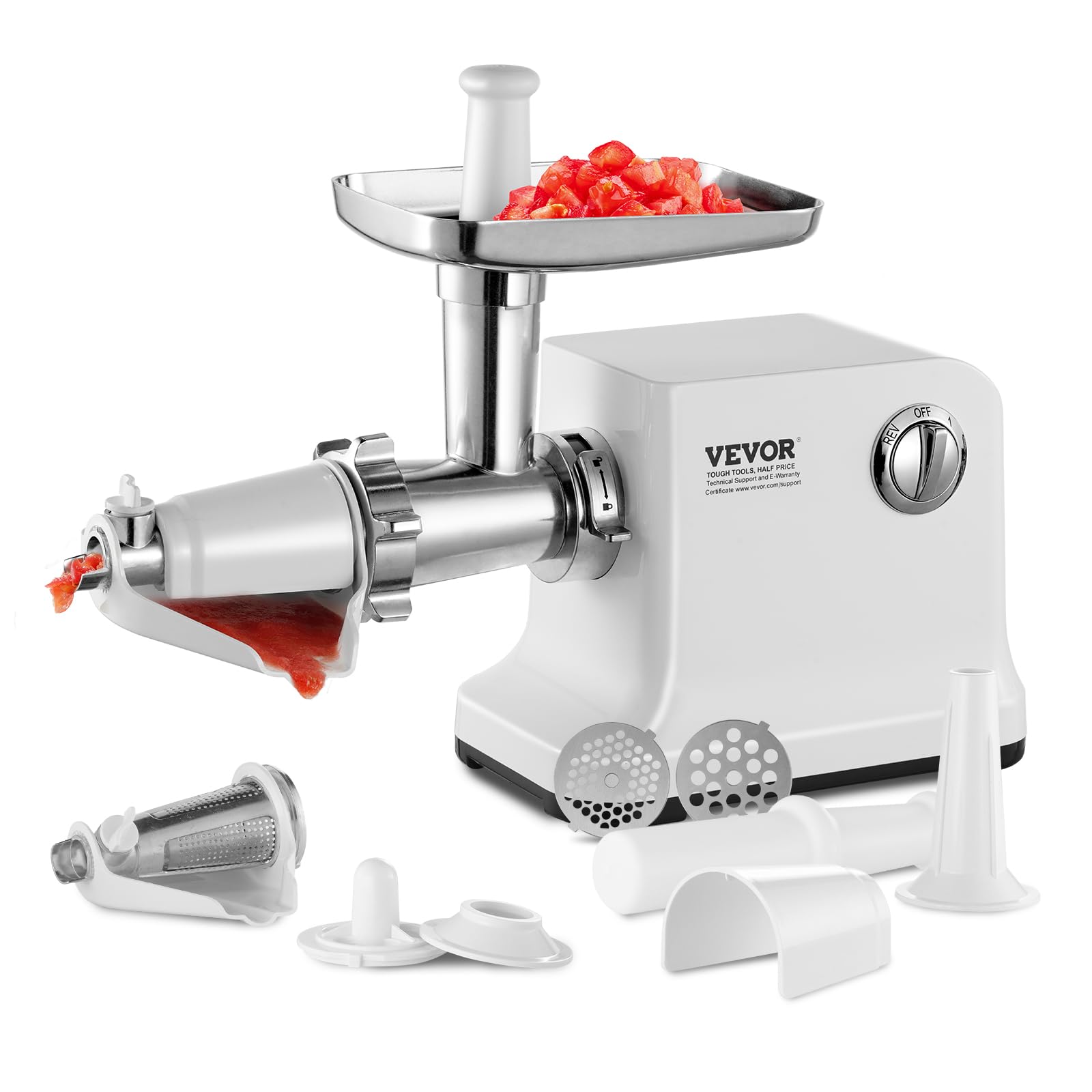 VEVOR Electric Tomato Strainer, 700W Tomato Sauce Maker Machine, 5.5 LBS/Min Food Strainer and Sauce Maker, Pure Copper Motor Fo