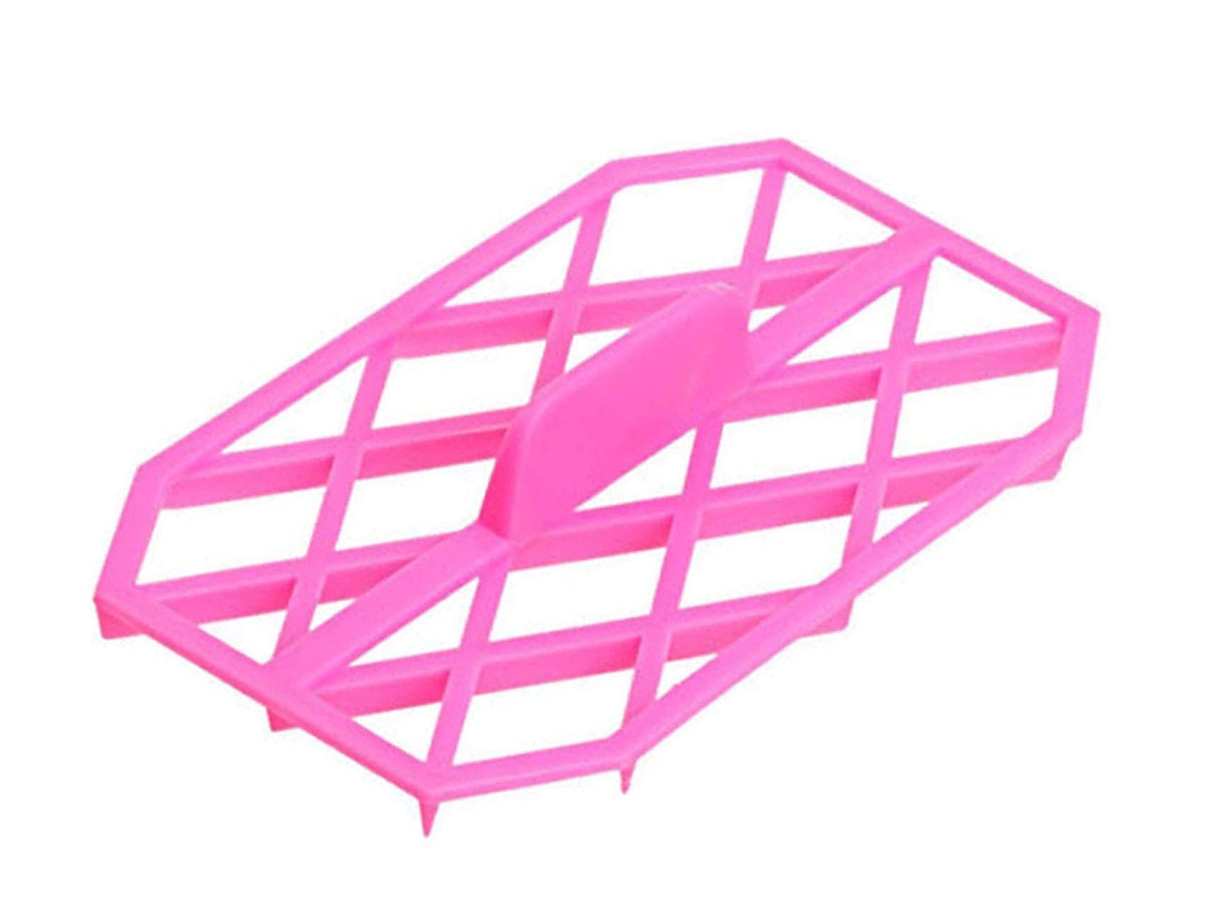 Zdywy Rhombus Diamond Shape Fondant Cake Mould Embosser Embossing Cutter Mold Stamp Tool - B