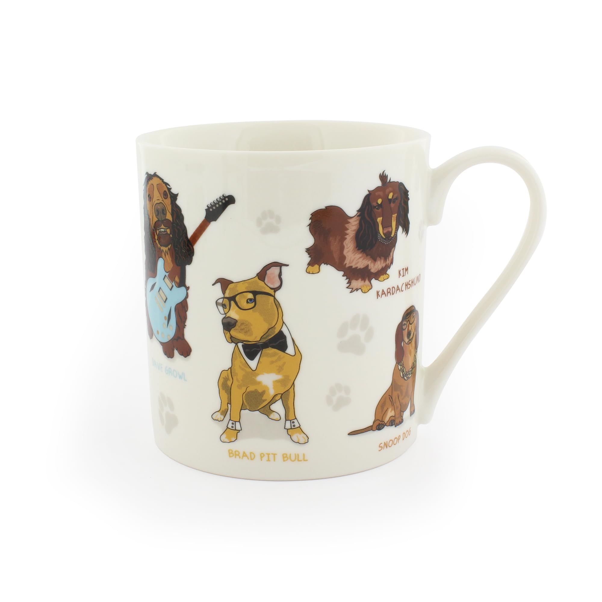 Ginger Fox Celebrity Dog Novelty Mug - Features 9 Celebrities Turned Into Dogs - Dishwasher & Microwave Safe