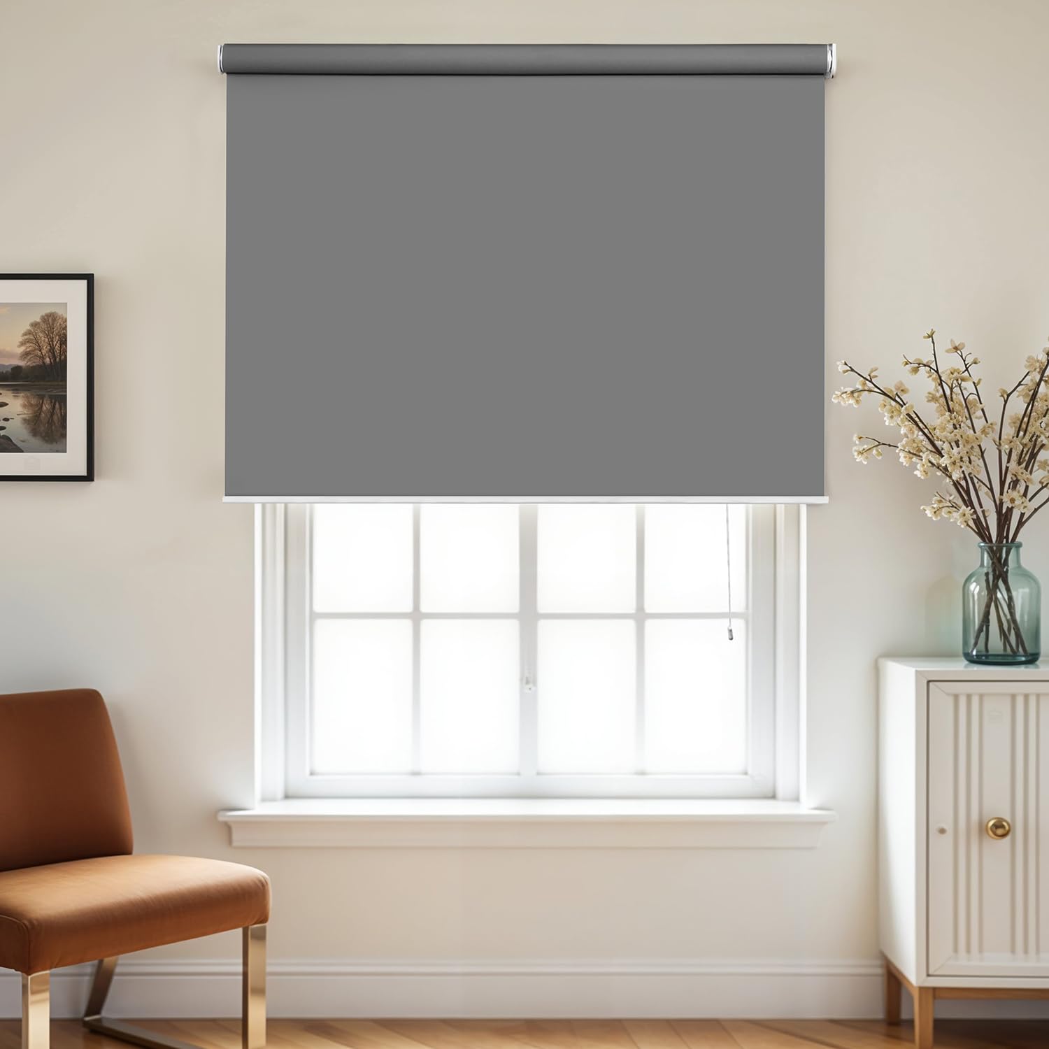 About Space Window Blinds - 7 X 3 Ft Cordless Blackout Roller Blinds For Privacy, Uv Protection | 100% Blackout Roll Up Curtain 